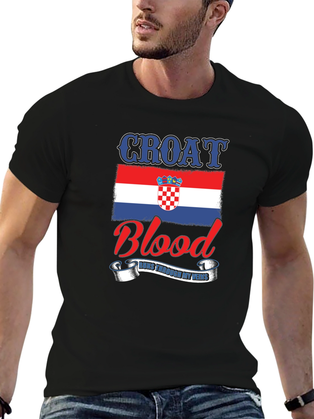 Croat Blood Runs Through My Veins T-Shirt