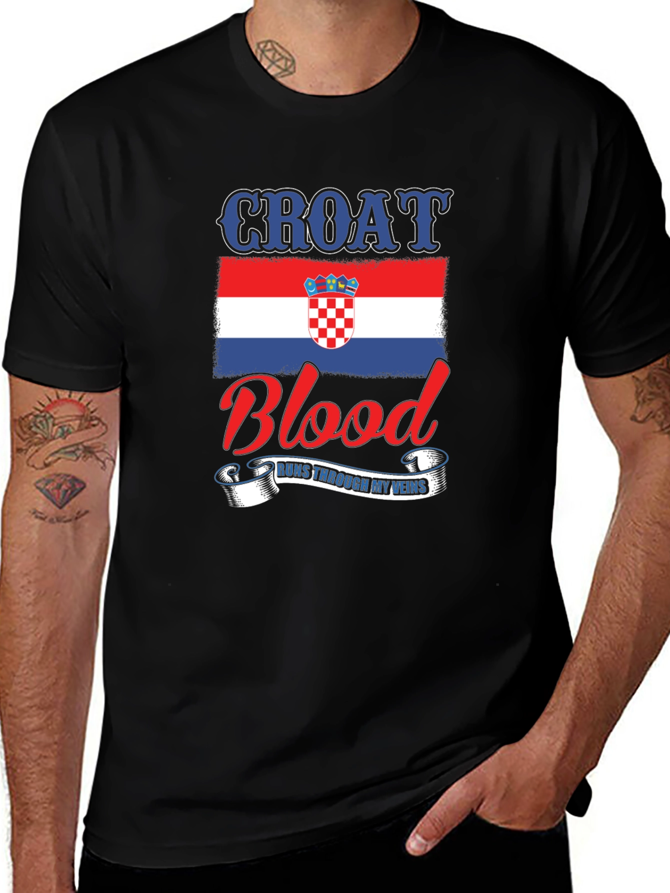 Croat Blood Runs Through My Veins T-Shirt
