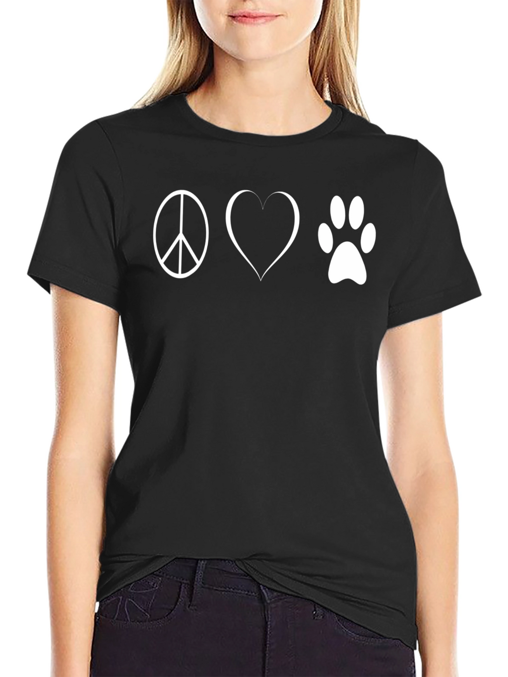 Peace Love Paws Graphic T-Shirt