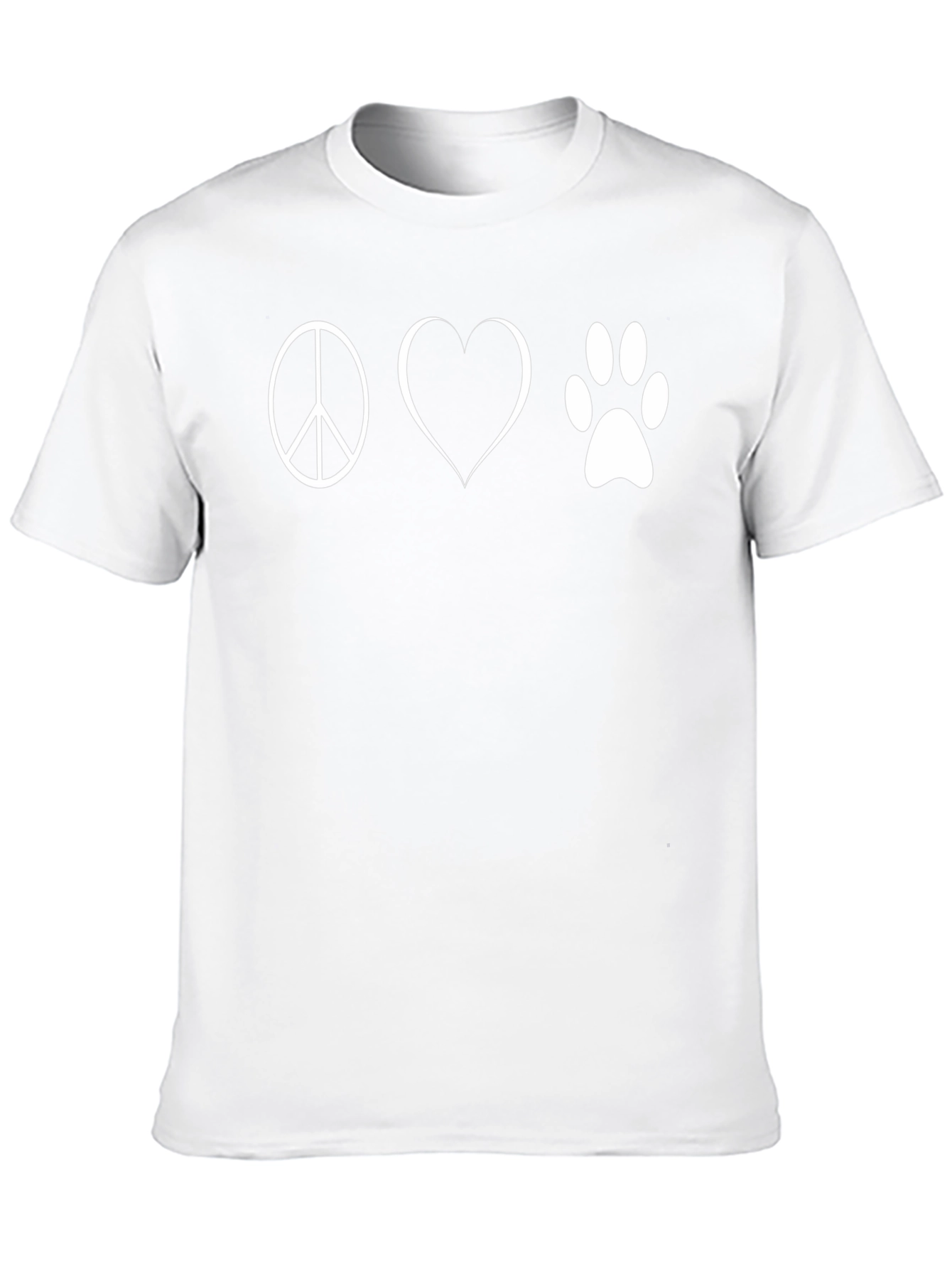 Peace Love Paws Graphic T-Shirt