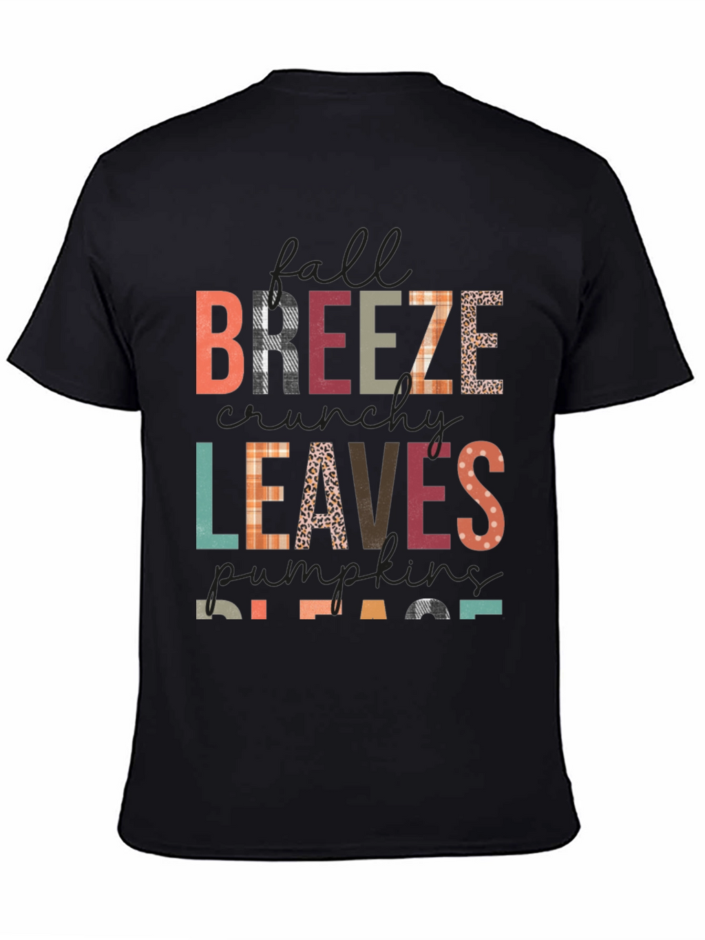 Fall Breeze Leaves Pumpkins Please T-Shirt