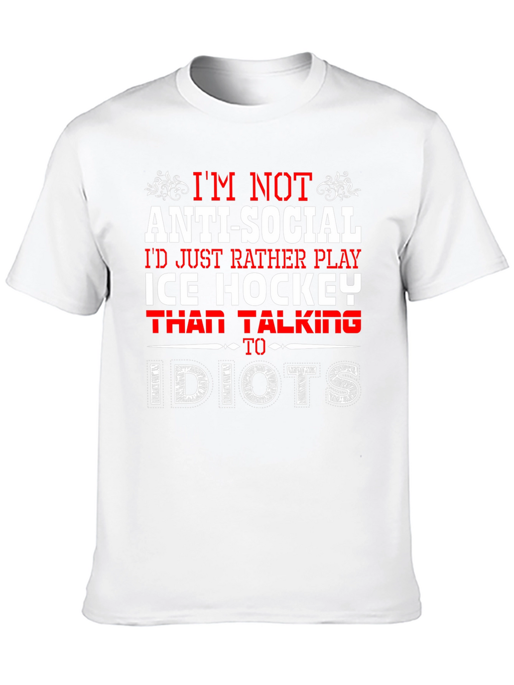 Ice Hockey Anti-Social T-Shirt