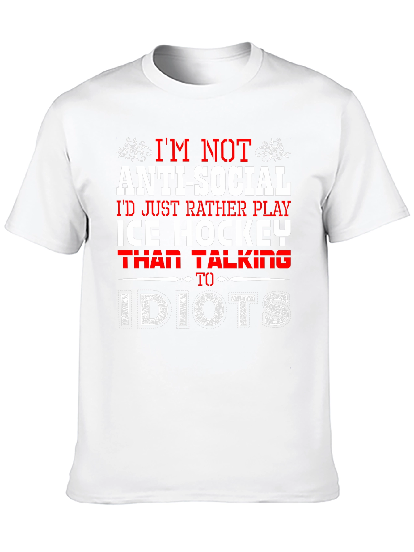 Ice Hockey Anti-Social T-Shirt