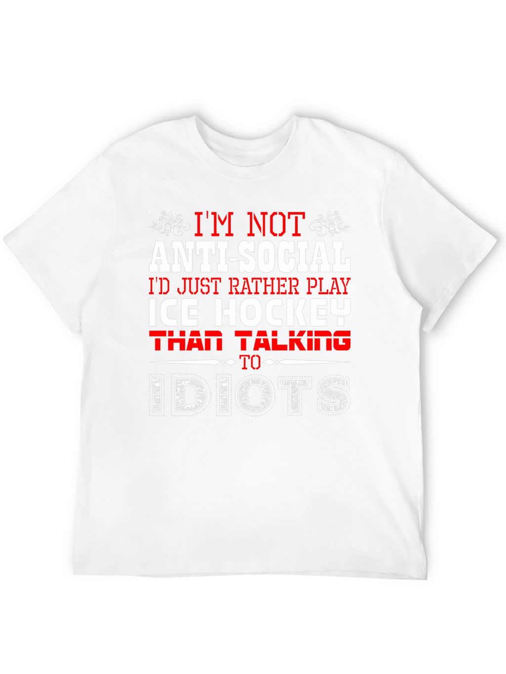 Ice Hockey Anti-Social T-Shirt