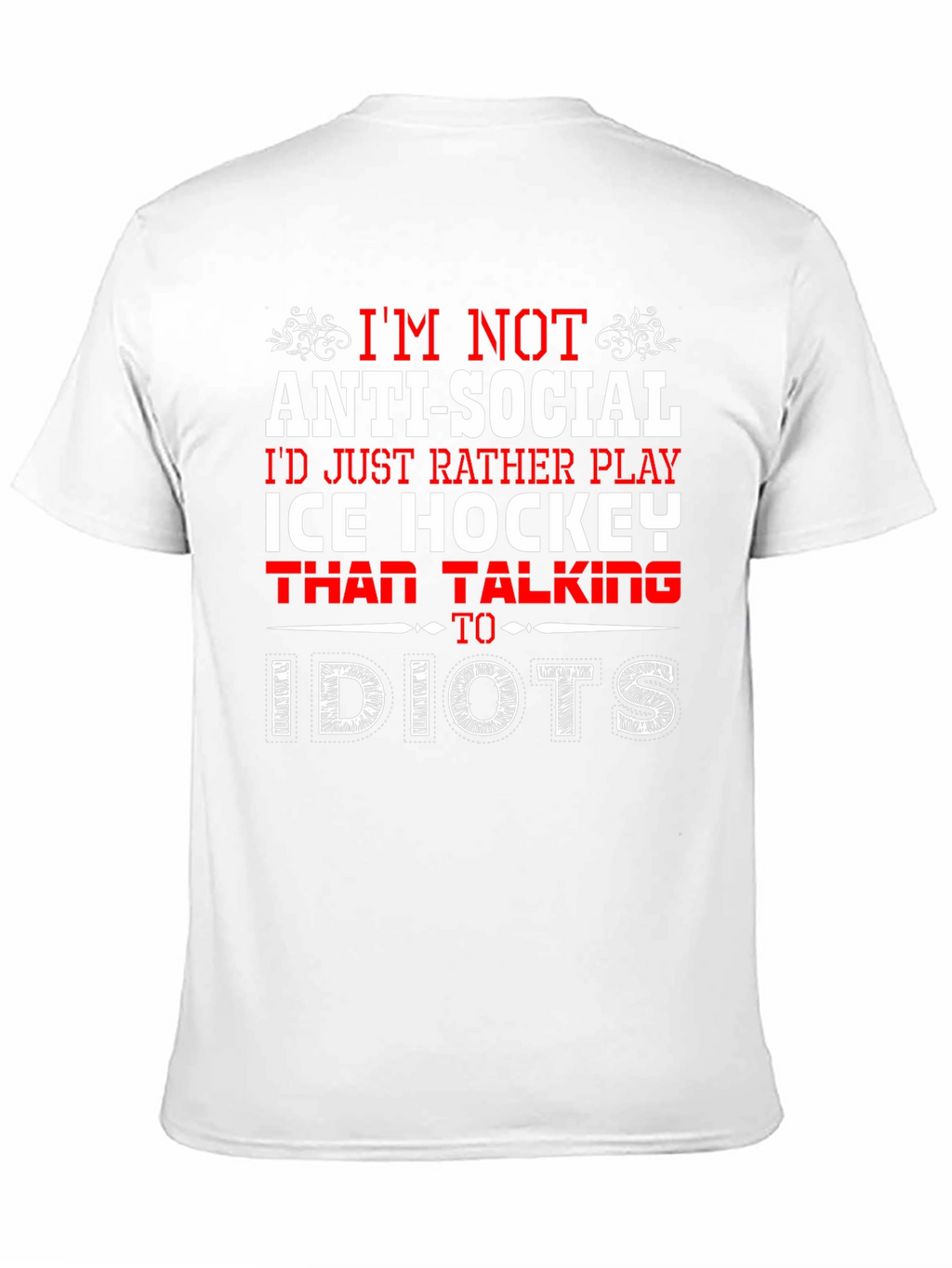 Ice Hockey Anti-Social T-Shirt