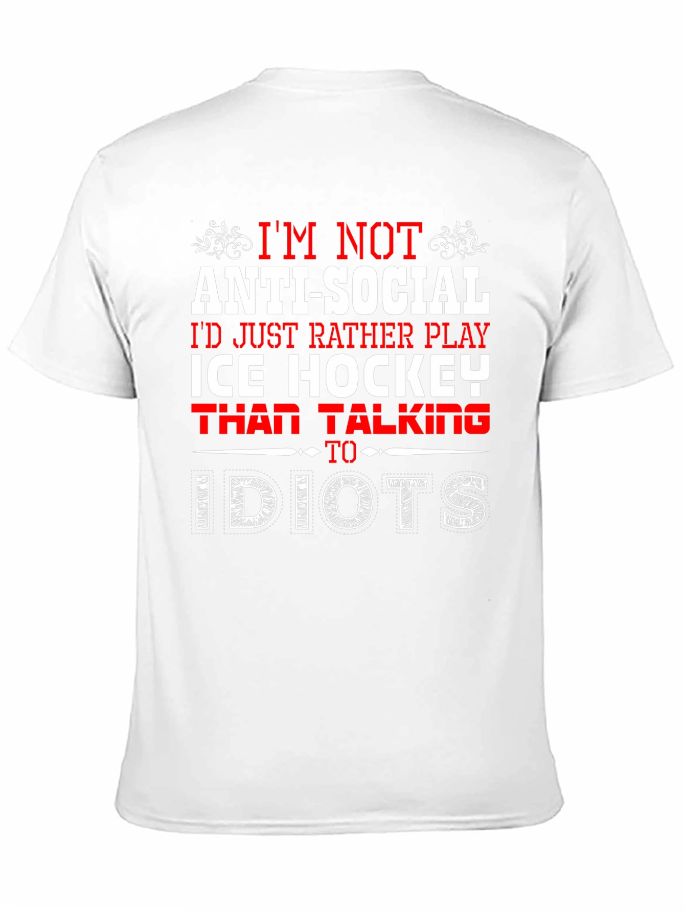 Ice Hockey Anti-Social T-Shirt