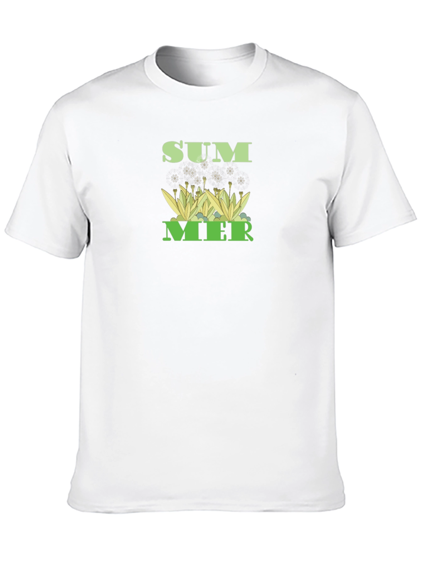 Summer Graphic Tee - Black Cotton T-Shirt