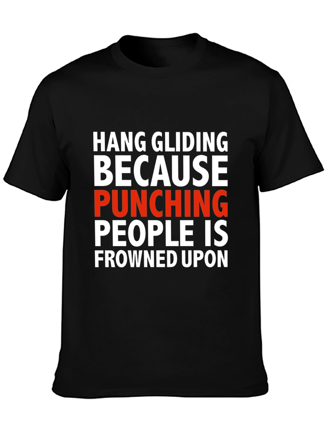 Hang Gliding Funny Graphic T-Shirt