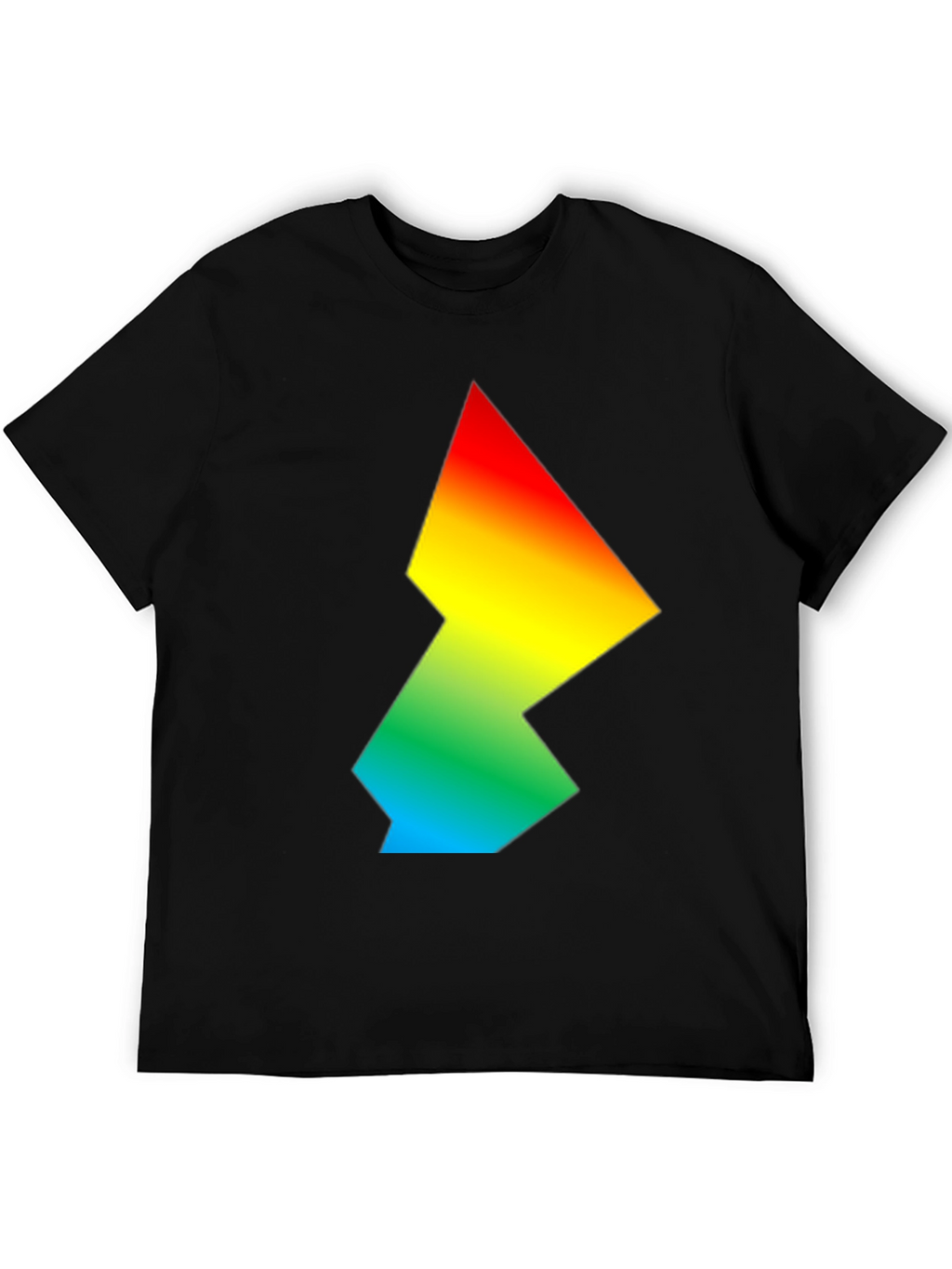 Rainbow Gradient Geometric Graphic Tee