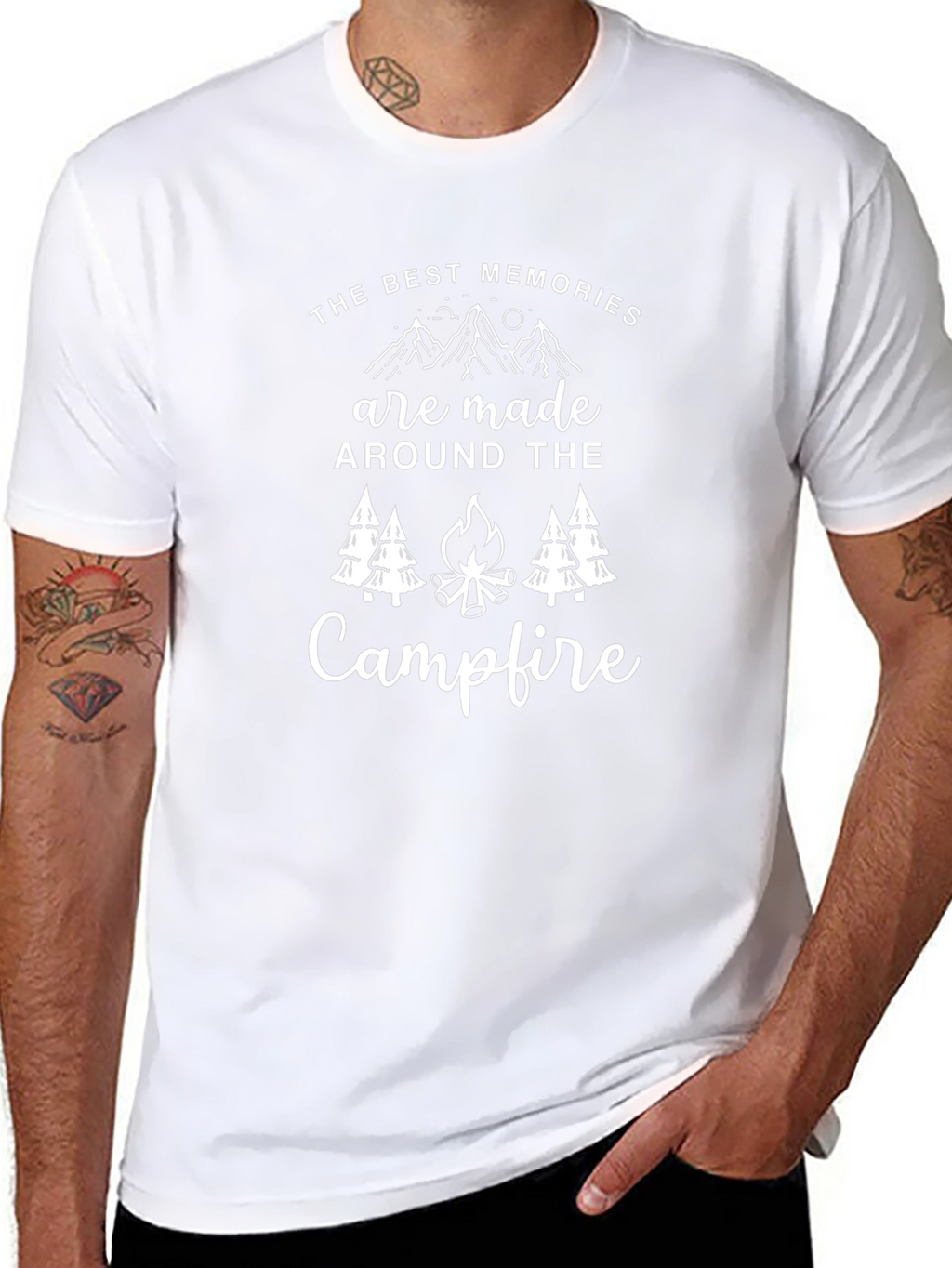 Campfire Memories T-Shirt: Outdoor Adventure Tee