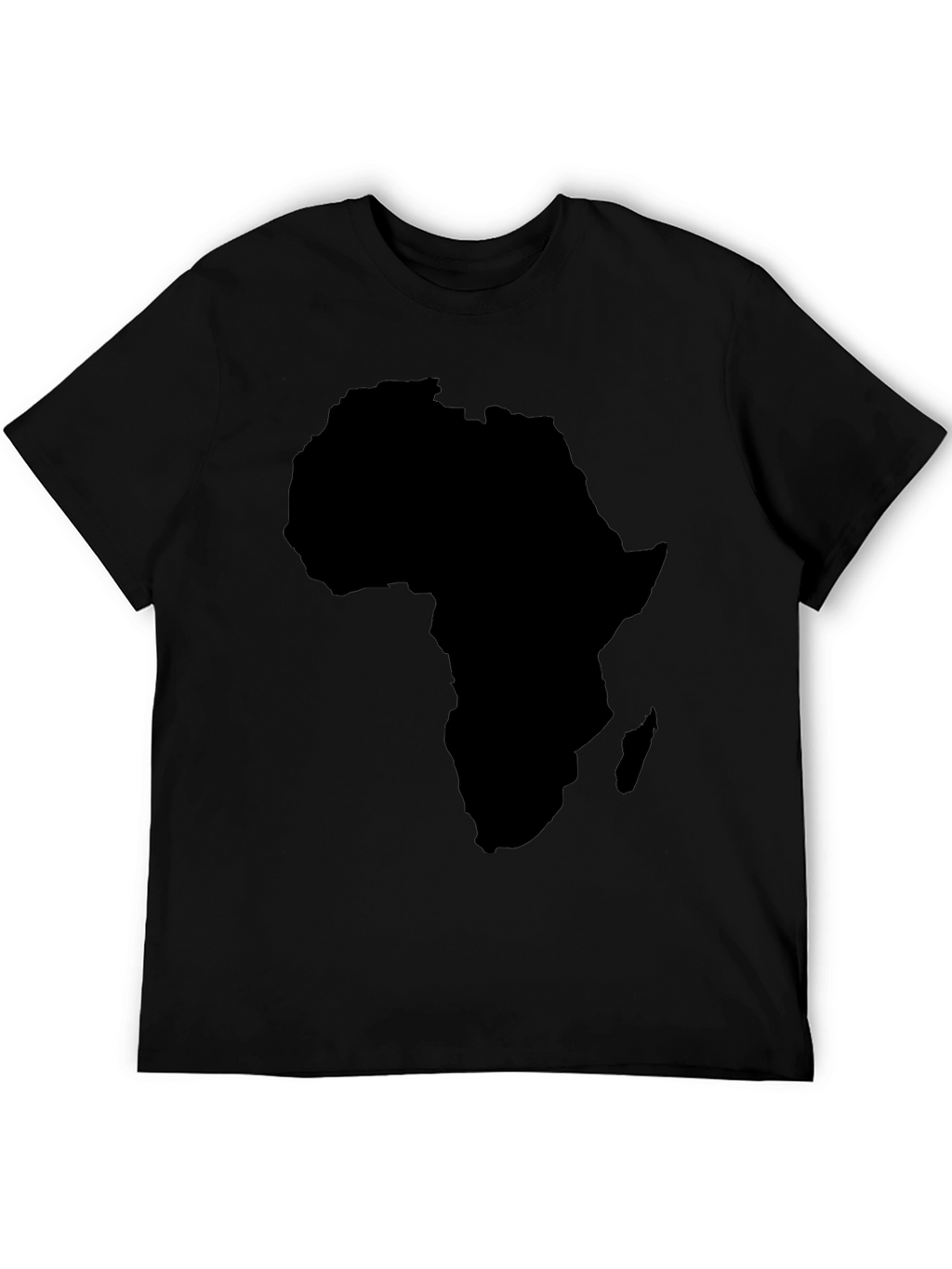 Africa Map Black Graphic T-Shirt
