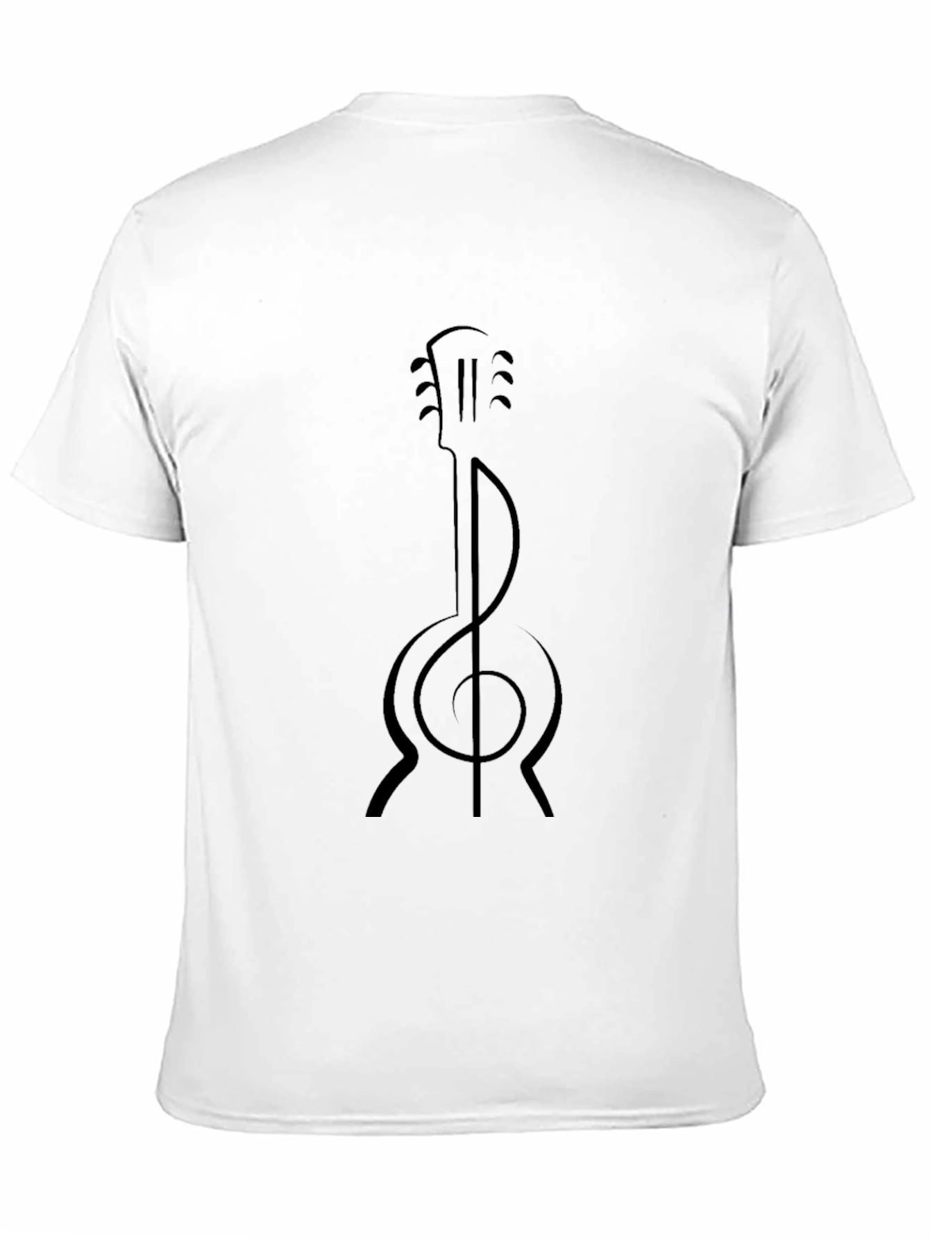 Guitar Clef Graphic Tee - Music Lover Shirt
