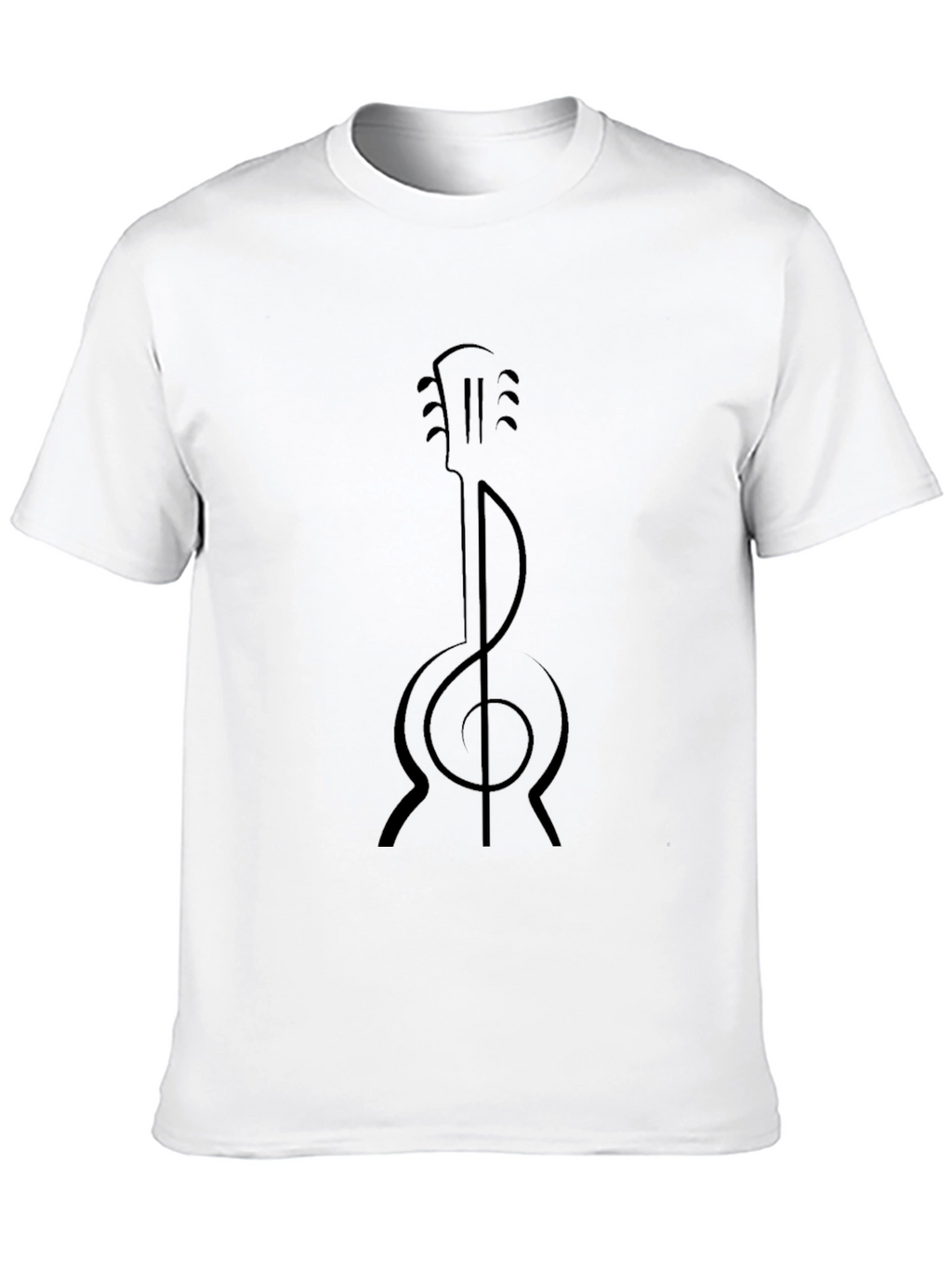 Guitar Clef Graphic Tee - Music Lover Shirt