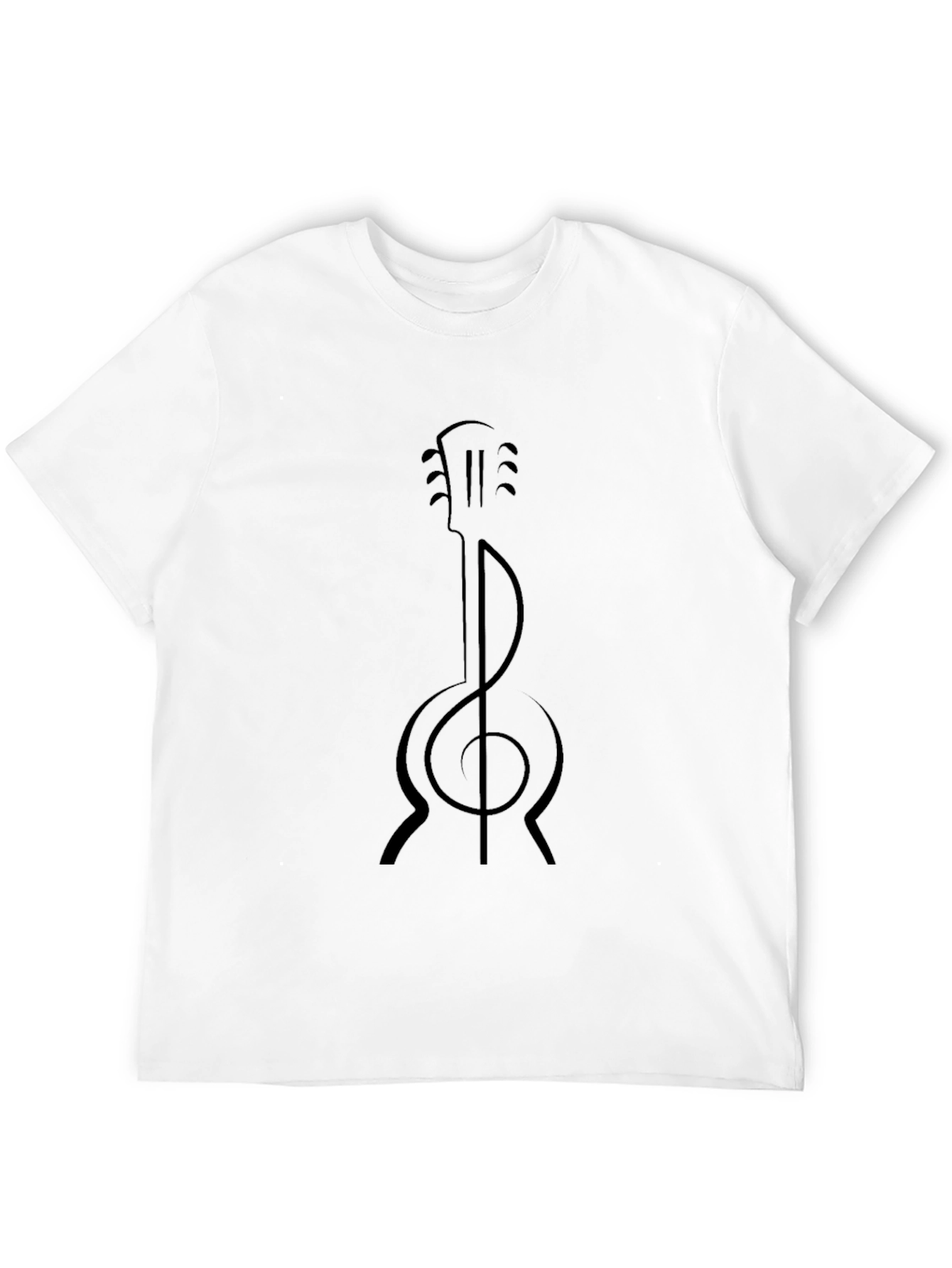 Guitar Clef Graphic Tee - Music Lover Shirt