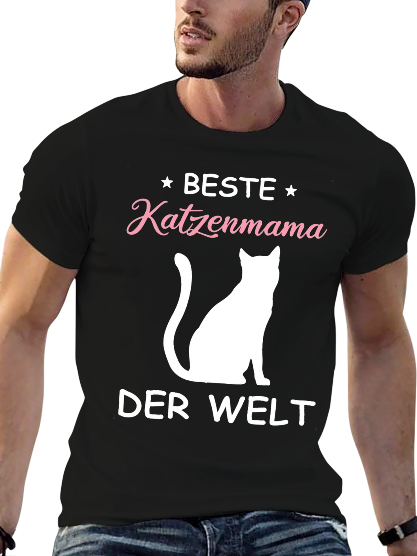 Beste Katzenmama T-Shirt - Cat Lover Tee