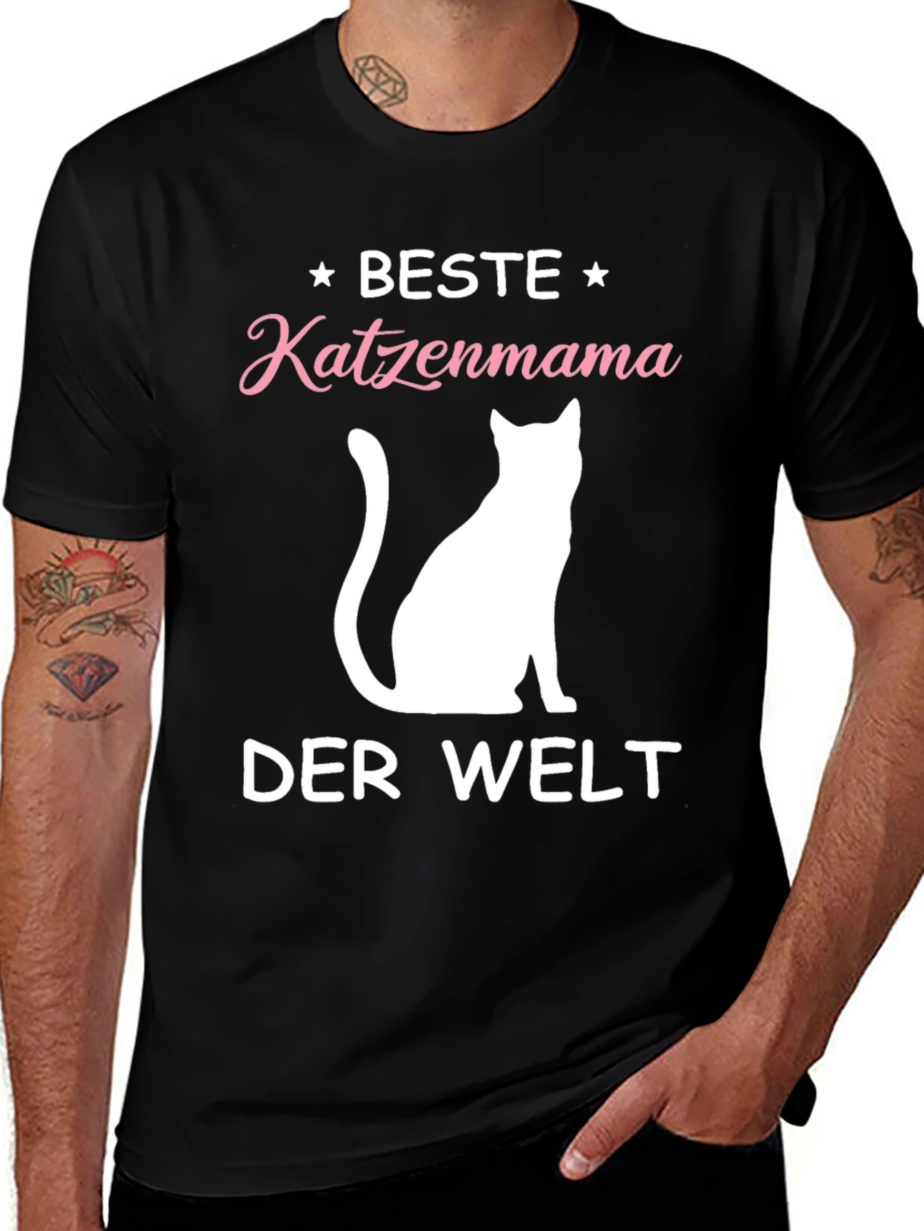 Beste Katzenmama T-Shirt - Cat Lover Tee