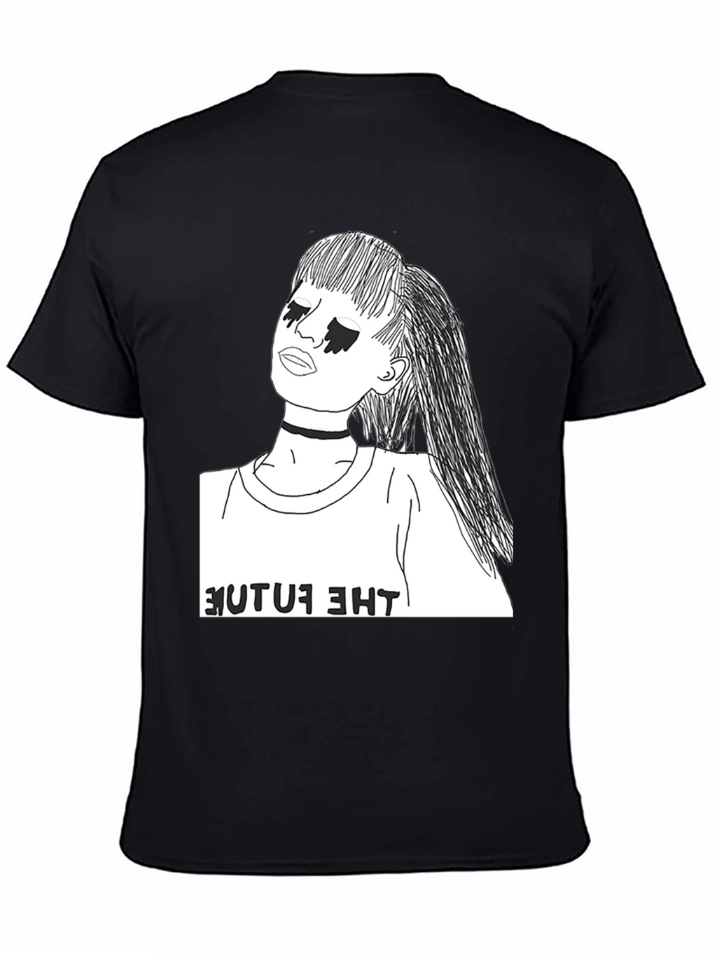 The Future Graphic T-Shirt - Stylish Black Tee