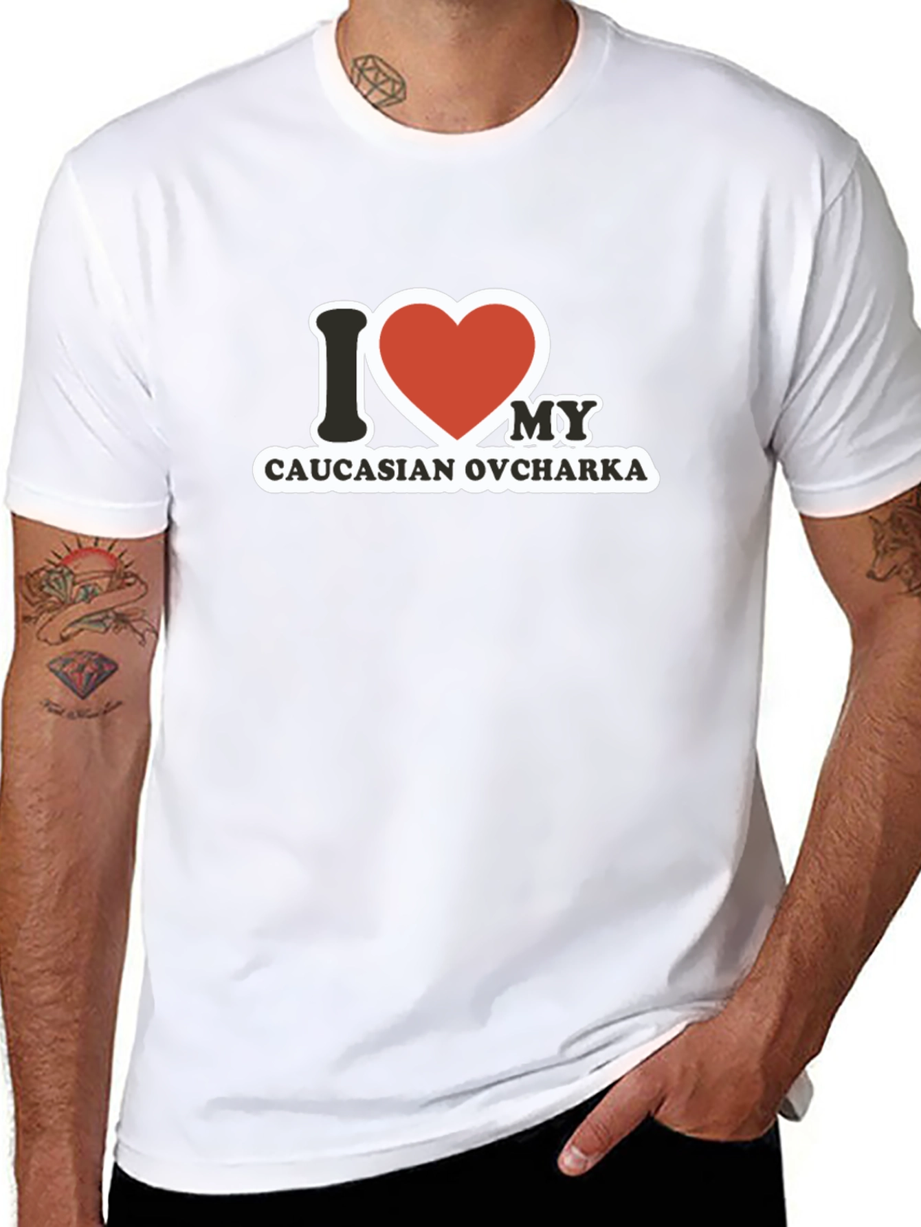 I Love My Caucasian Ovcharka T-Shirt