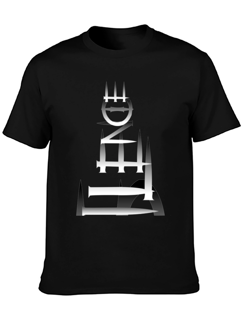 Edgy Graphic Tee - Abstract Tower Design