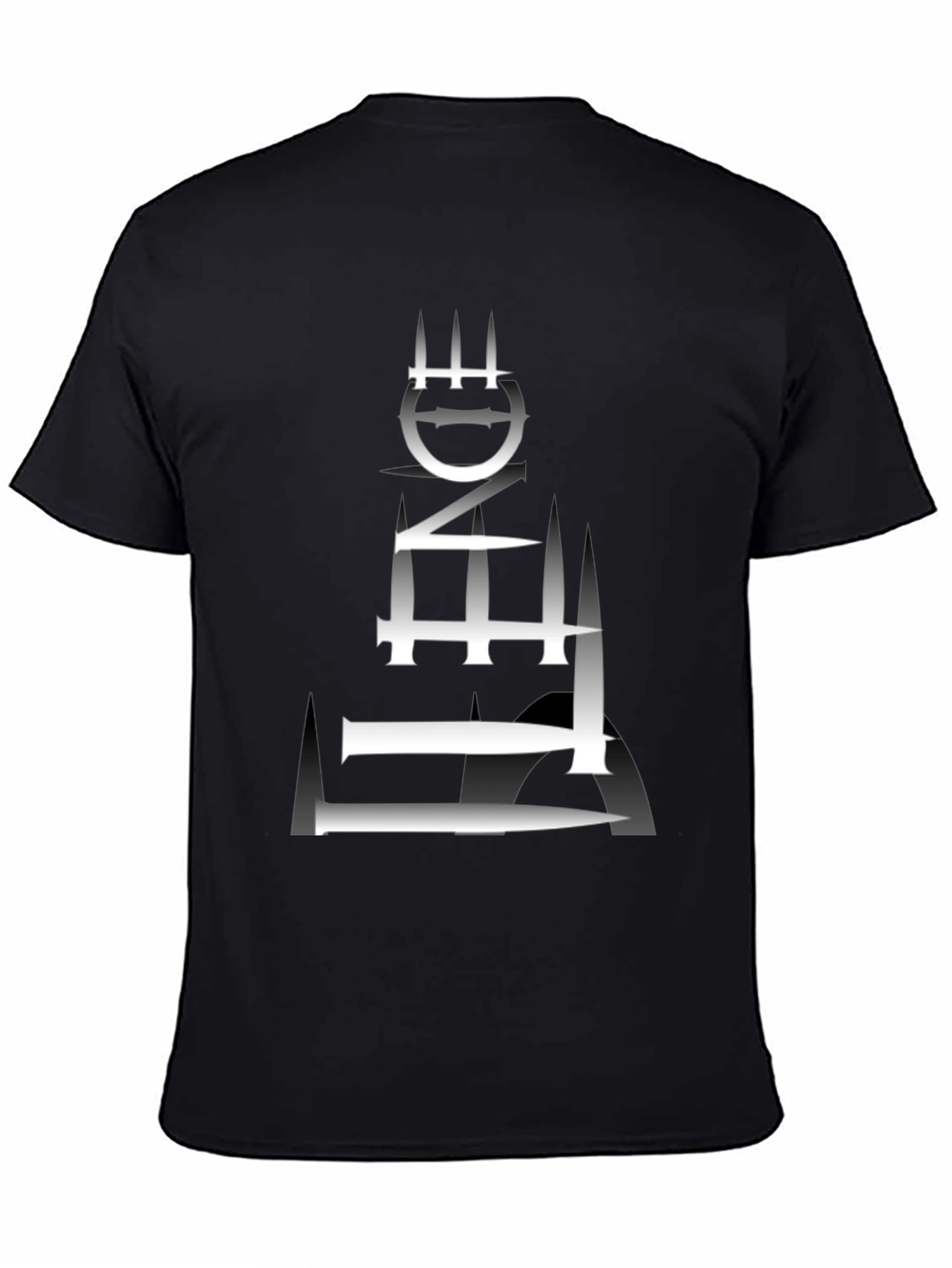 Edgy Graphic Tee - Abstract Tower Design
