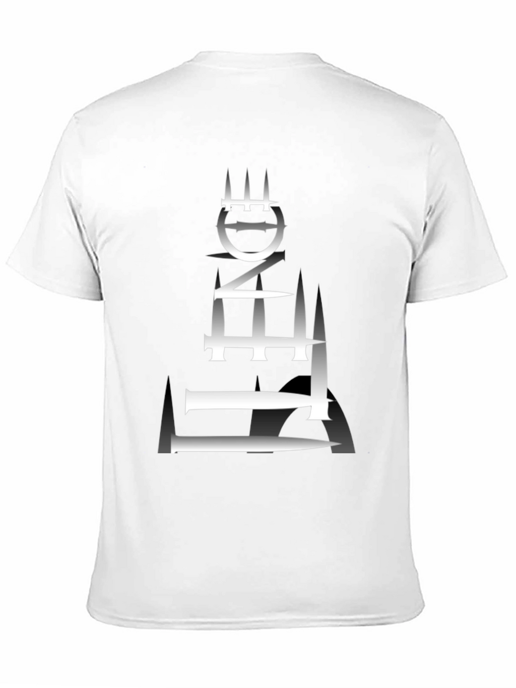 Edgy Graphic Tee - Abstract Tower Design