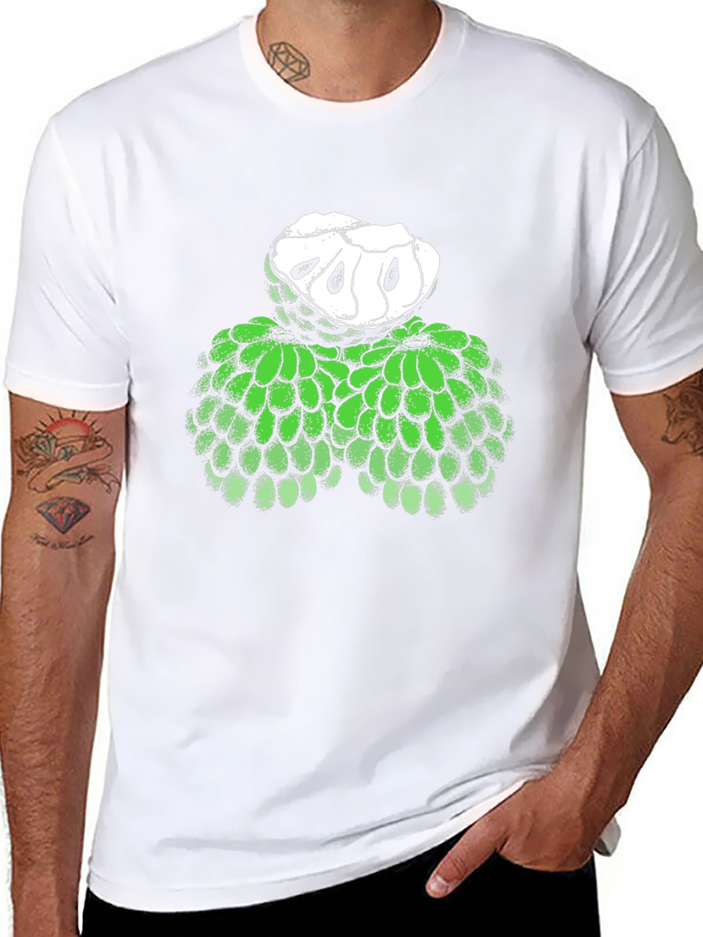 Custard Apple Graphic Tee - Unique Fruit T-Shirt
