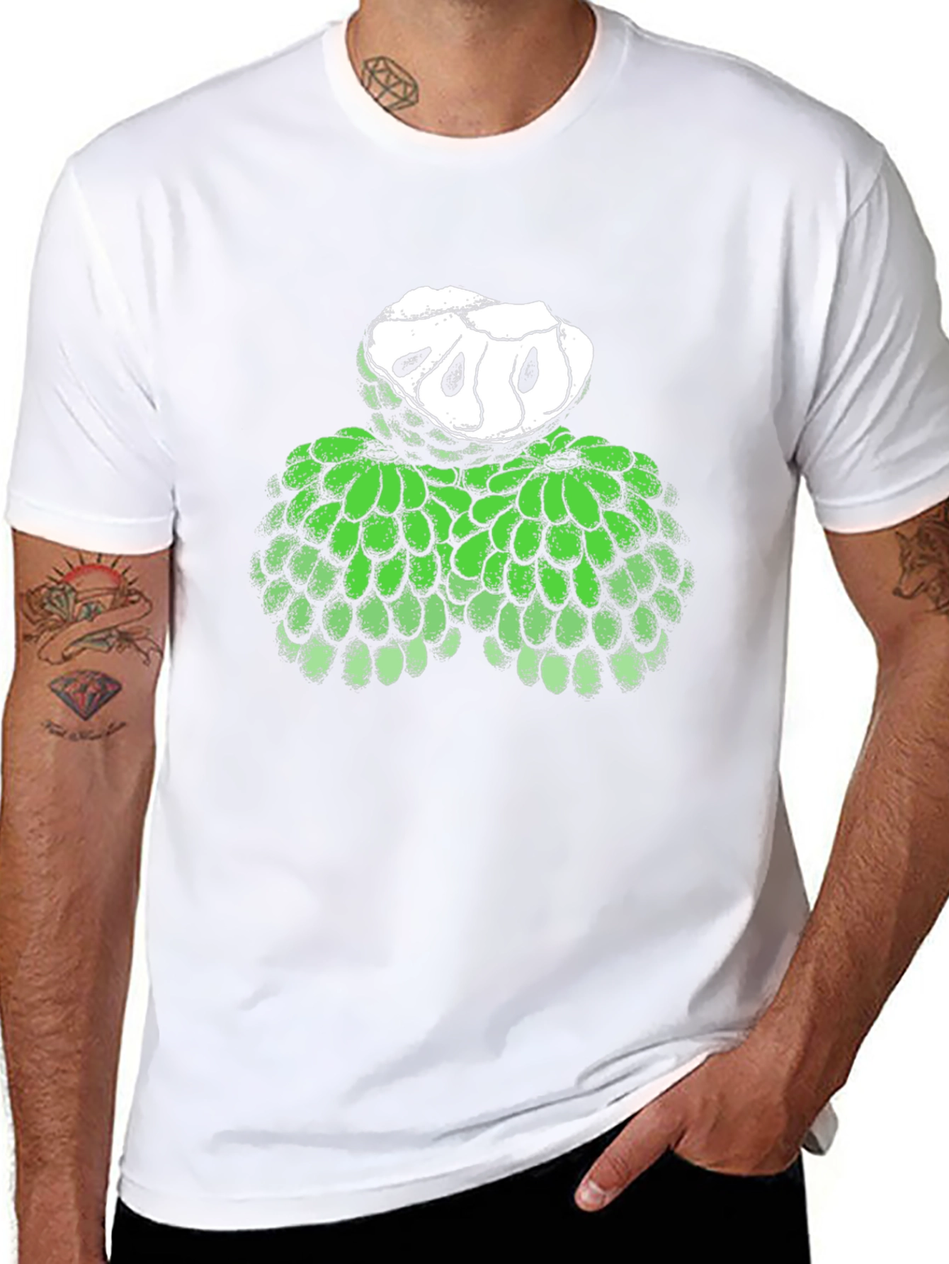Custard Apple Graphic Tee - Unique Fruit T-Shirt