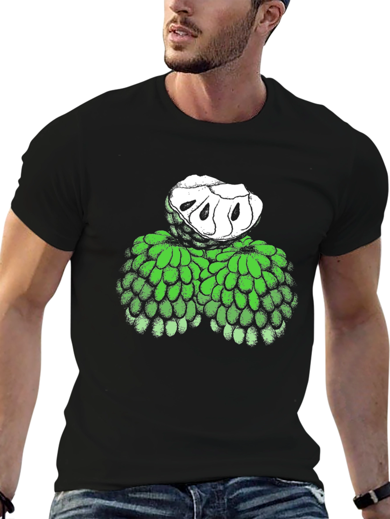 Custard Apple Graphic Tee - Unique Fruit T-Shirt