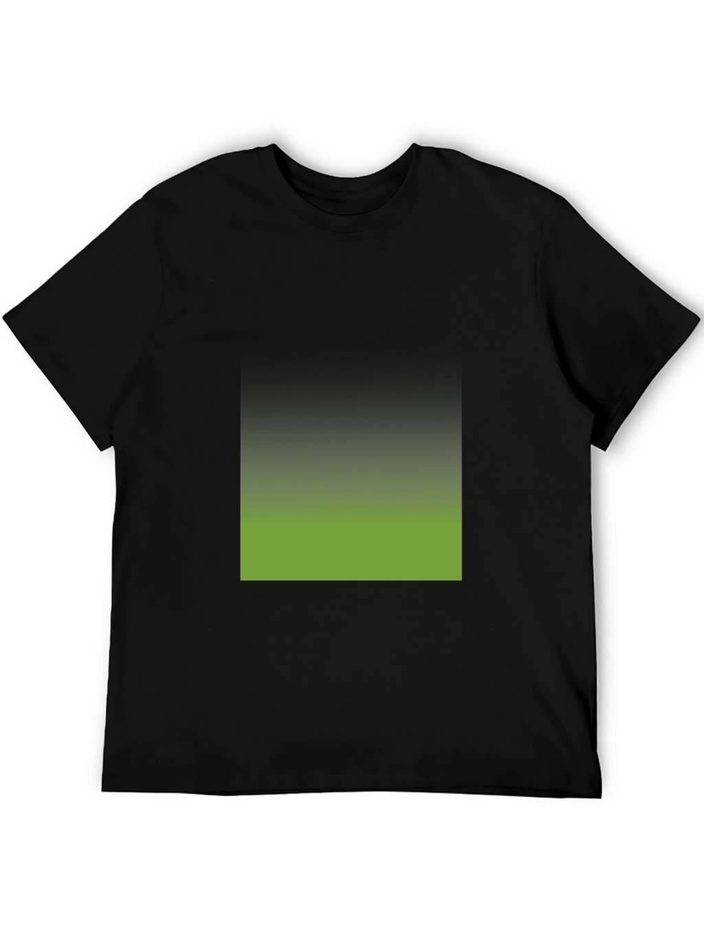 Black T-Shirt with Gradient Square Design