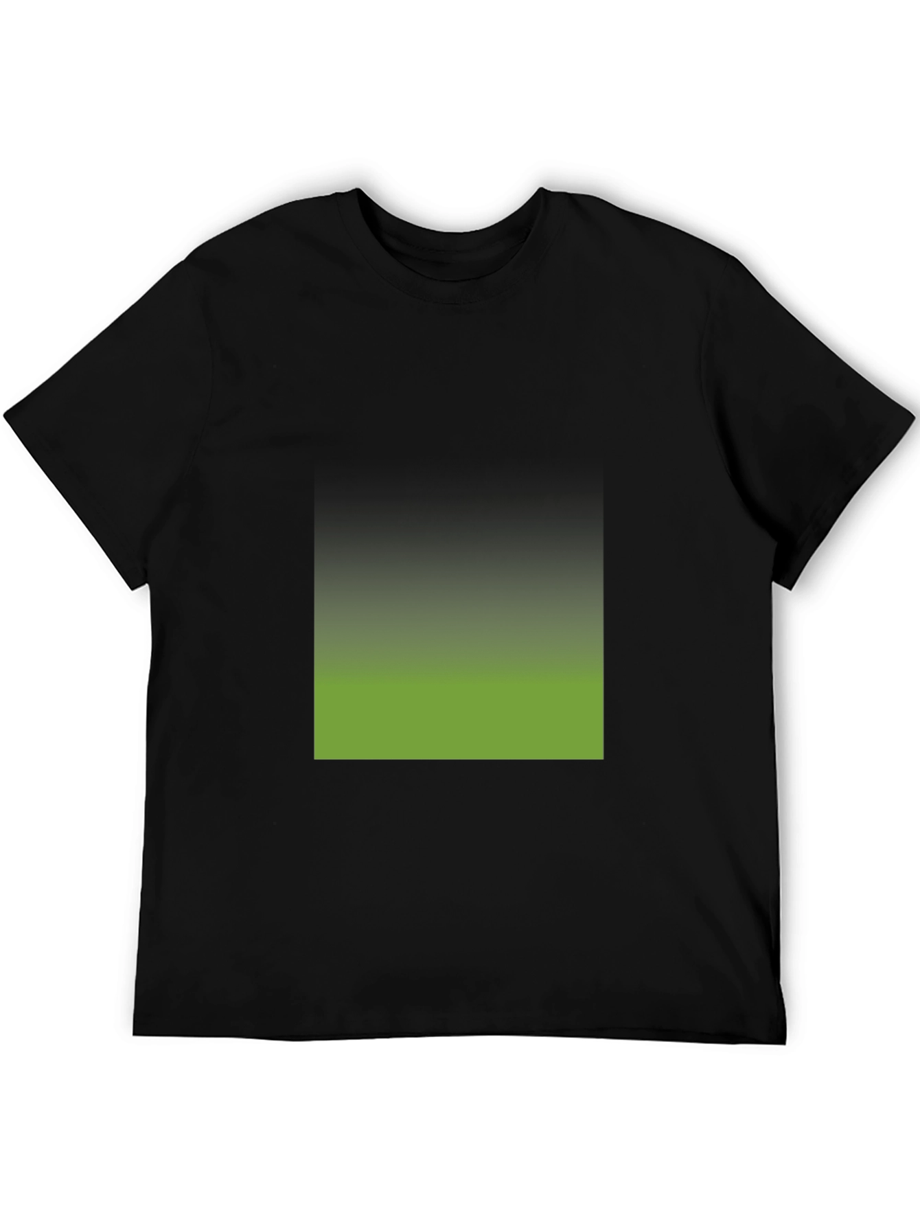 Black T-Shirt with Gradient Square Design