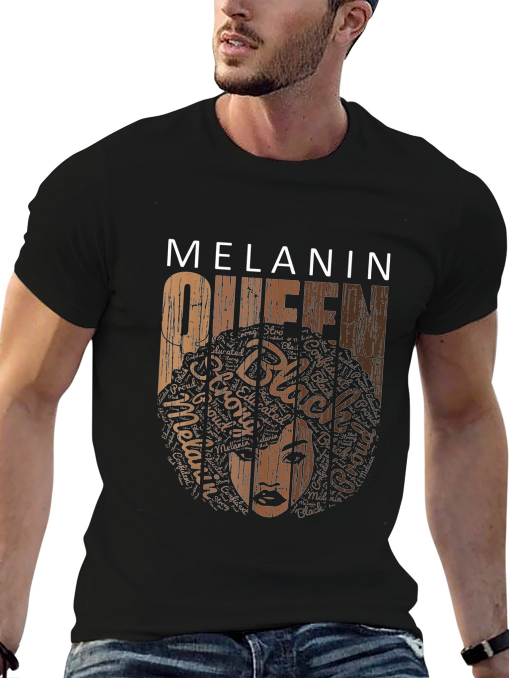 Melanin Queen Graphic Tee - Black Pride Shirt