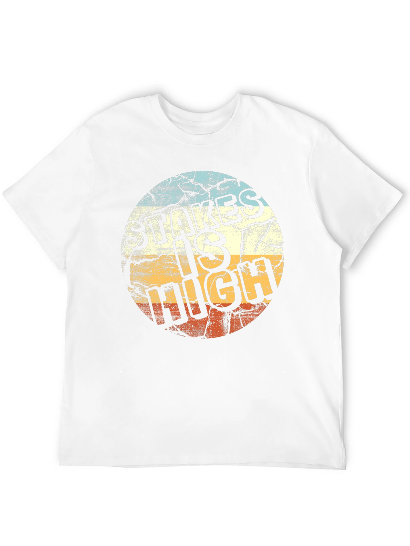 Stakes is High Graphic Tee - Retro Design