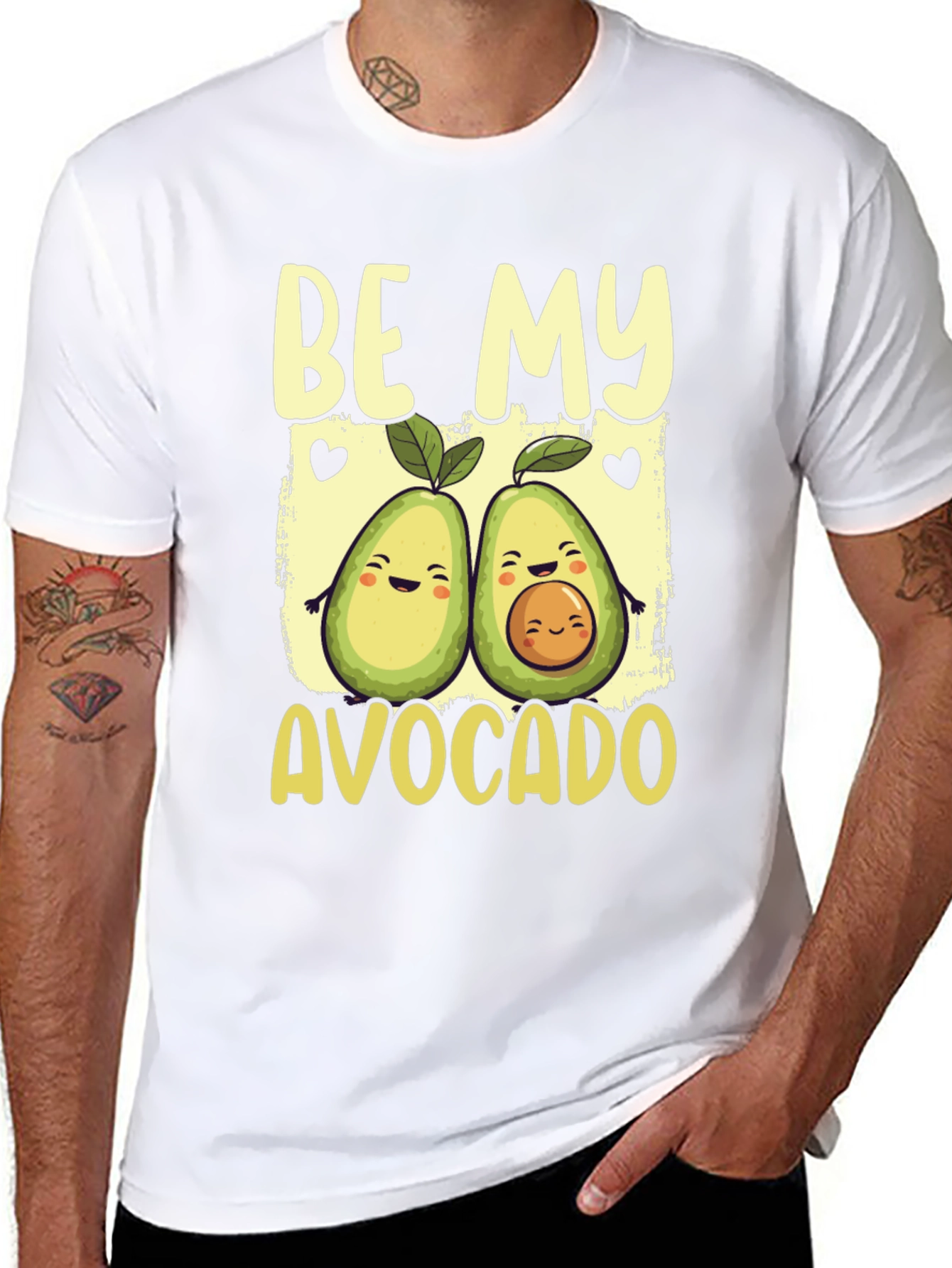 Be My Avocado Graphic Tee - Cute Couple Shirt