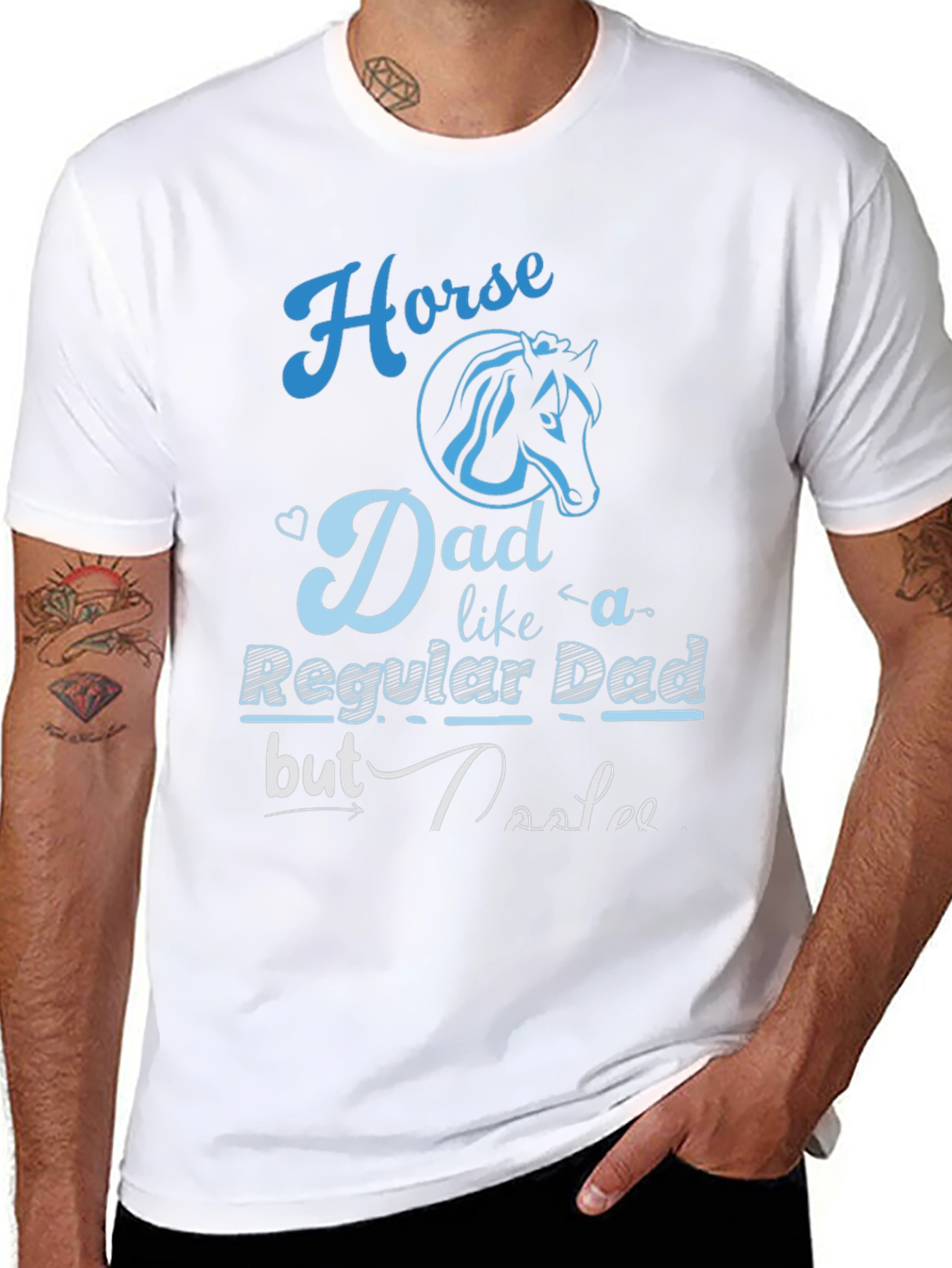 Horse Dad T-Shirt - Regular Dad But Cooler