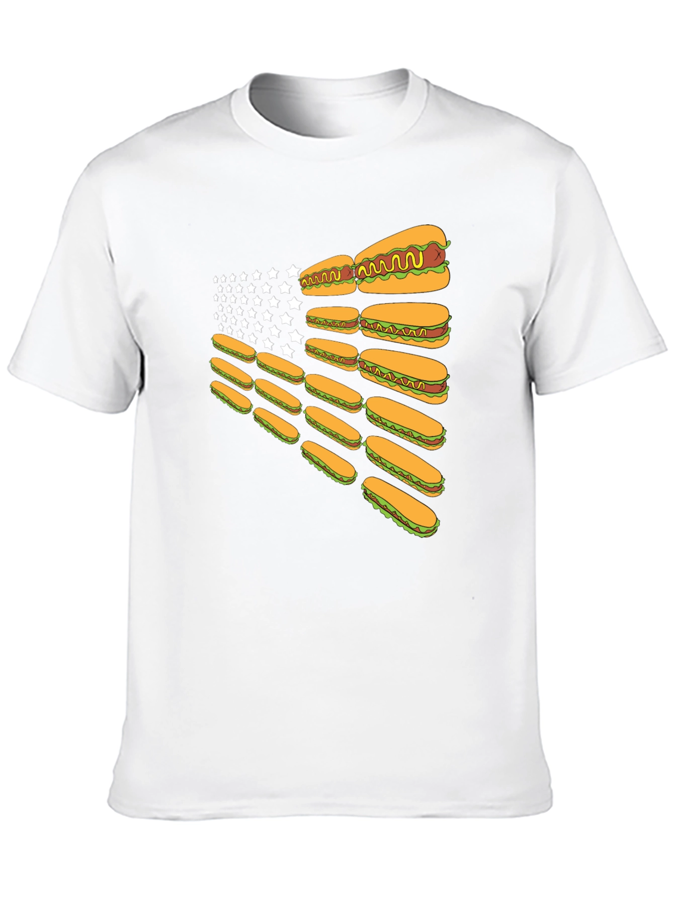 Hot Dog American Flag T-Shirt