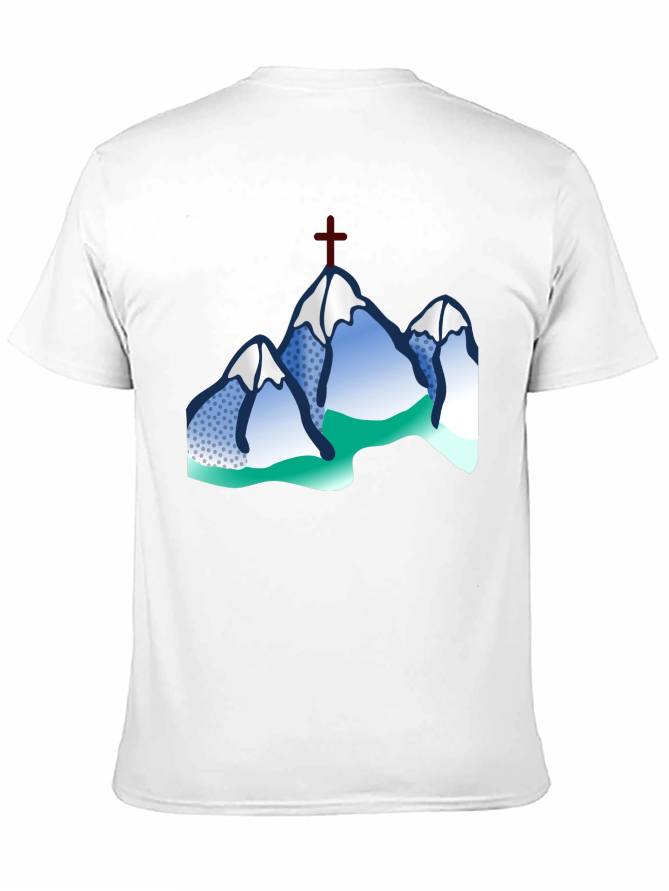 Mountain Cross Graphic Tee - Black