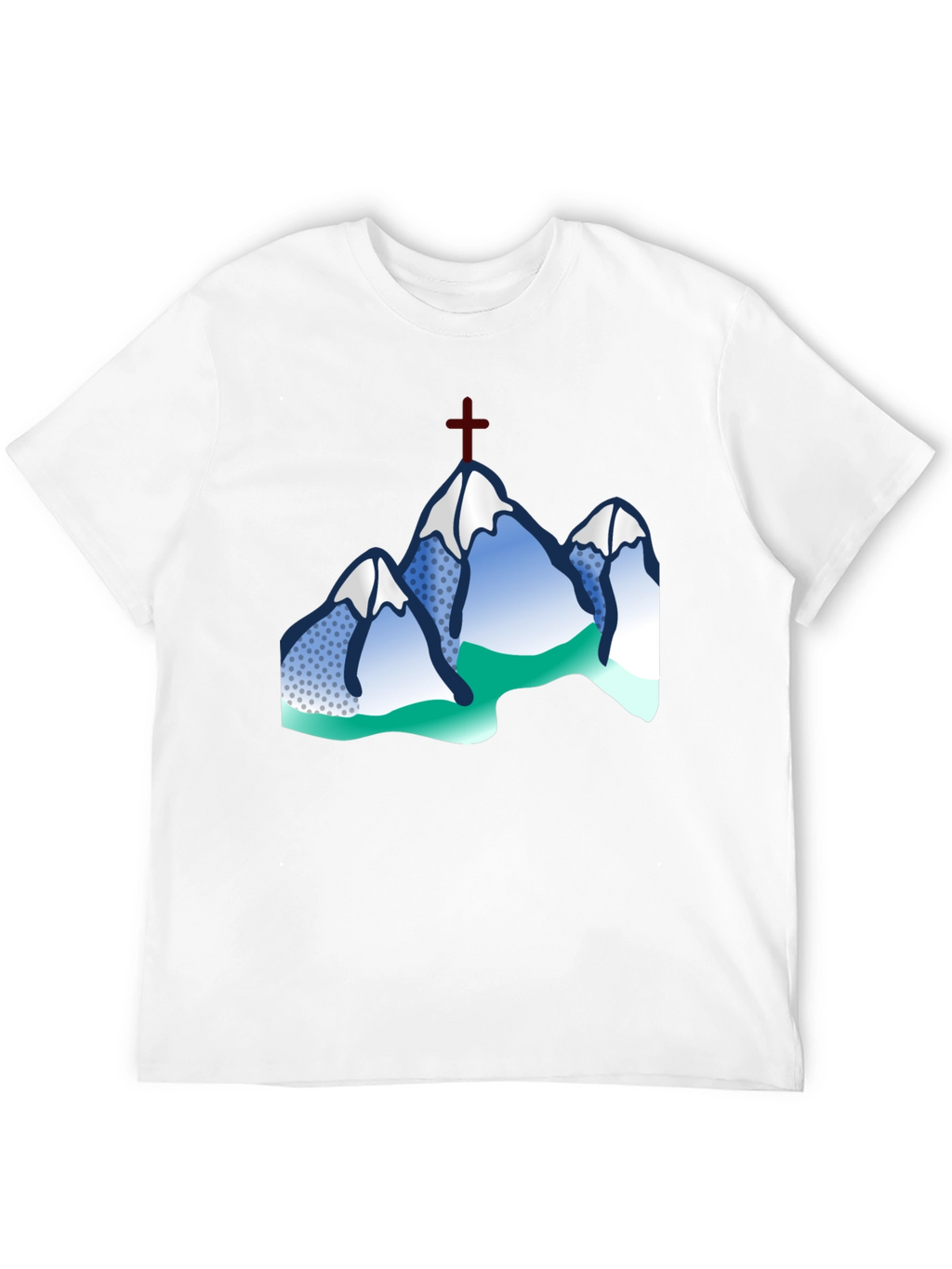 Mountain Cross Graphic Tee - Black