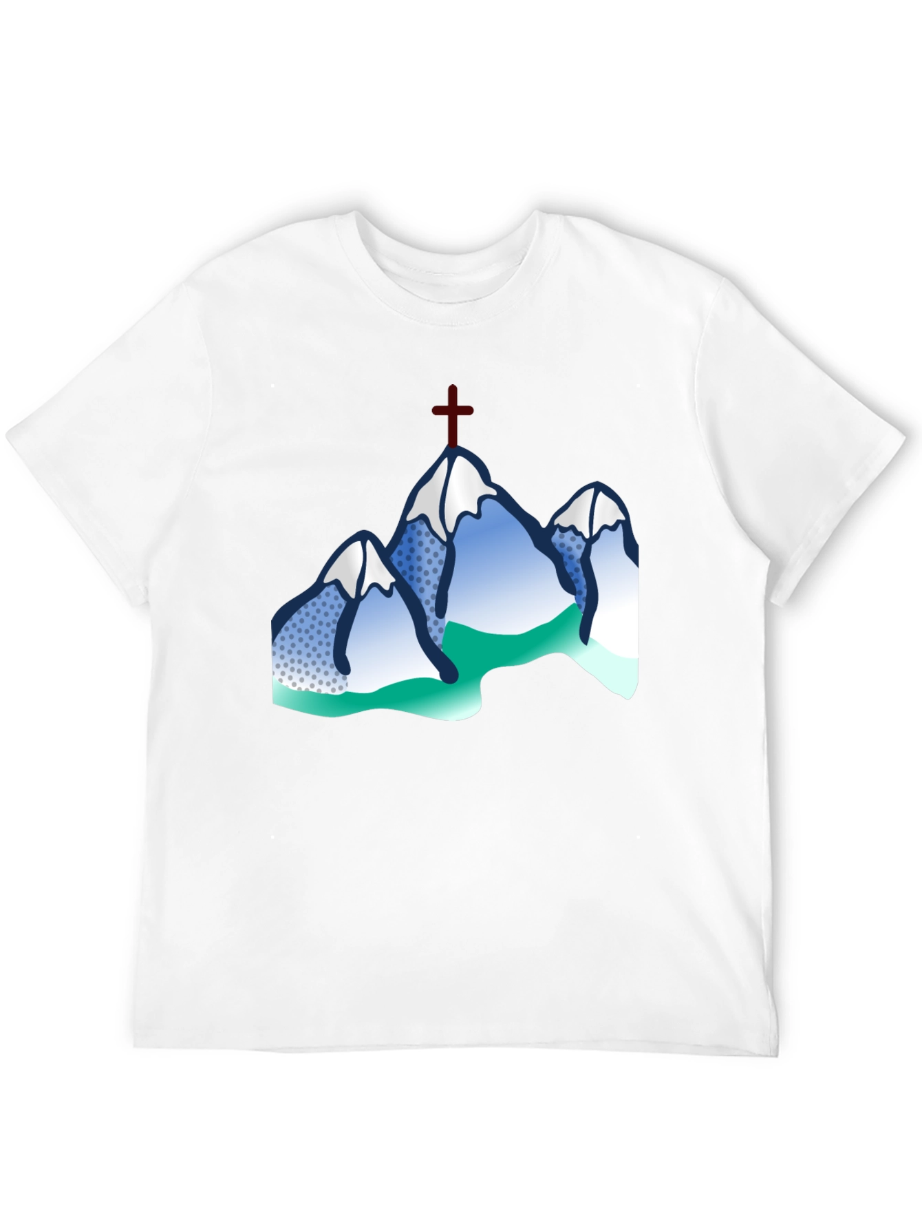 Mountain Cross Graphic Tee - Black