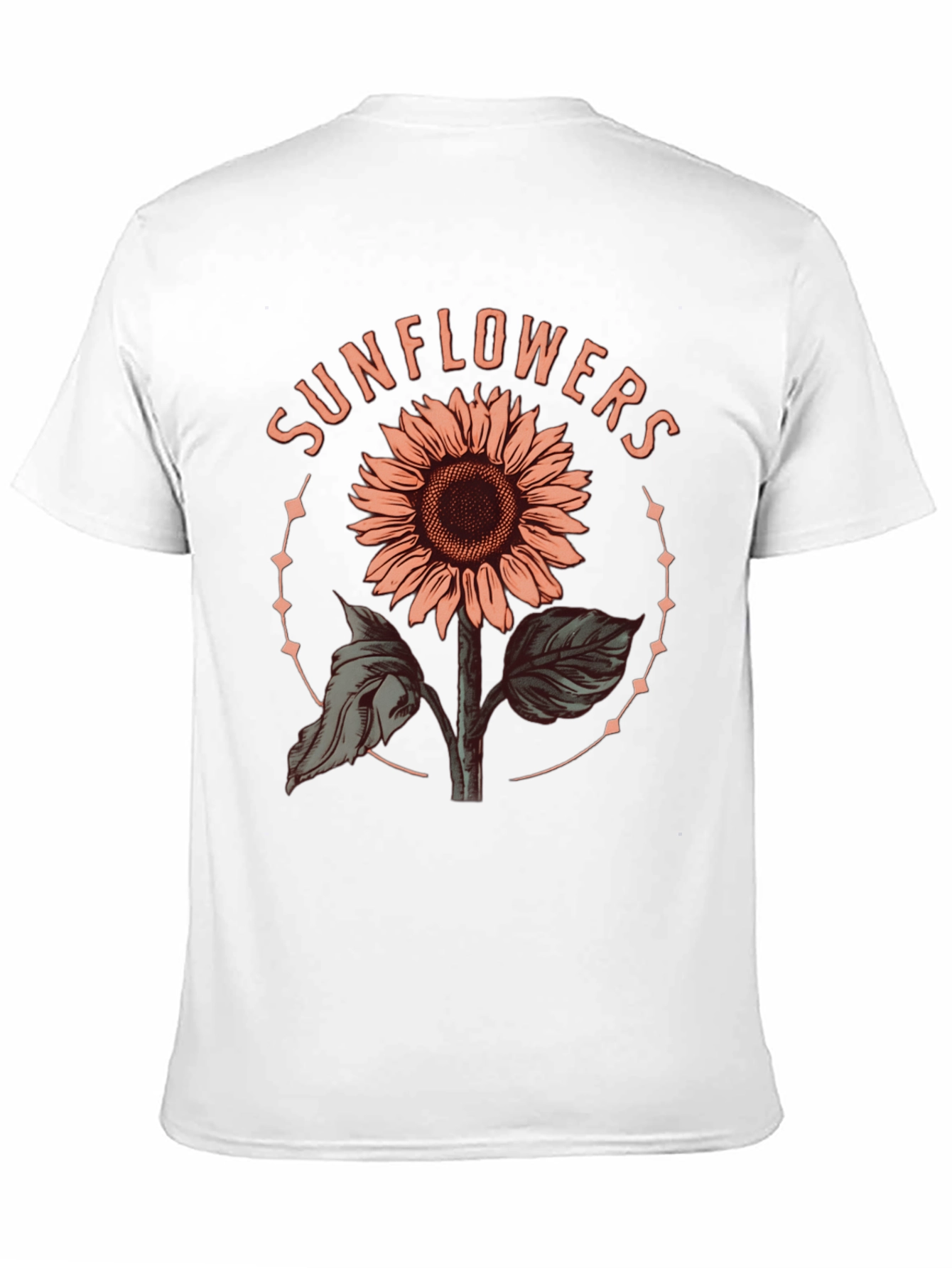 Sunflower Graphic Tee - Trendy Floral Design