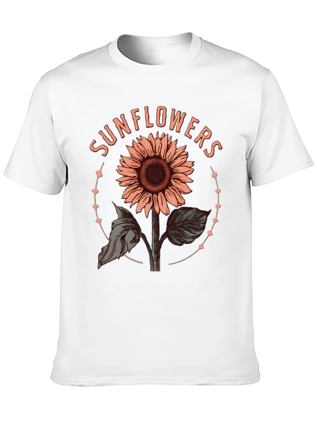 Sunflower Graphic Tee - Trendy Floral Design
