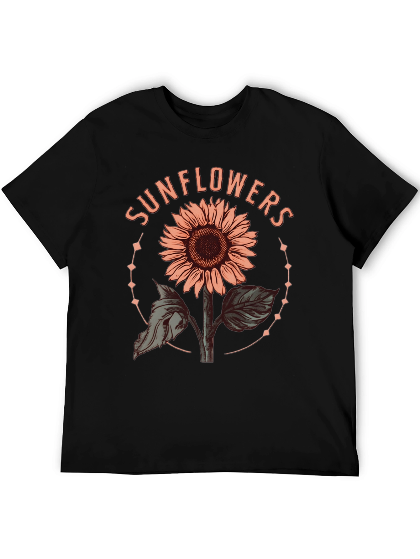 Sunflower Graphic Tee - Trendy Floral Design