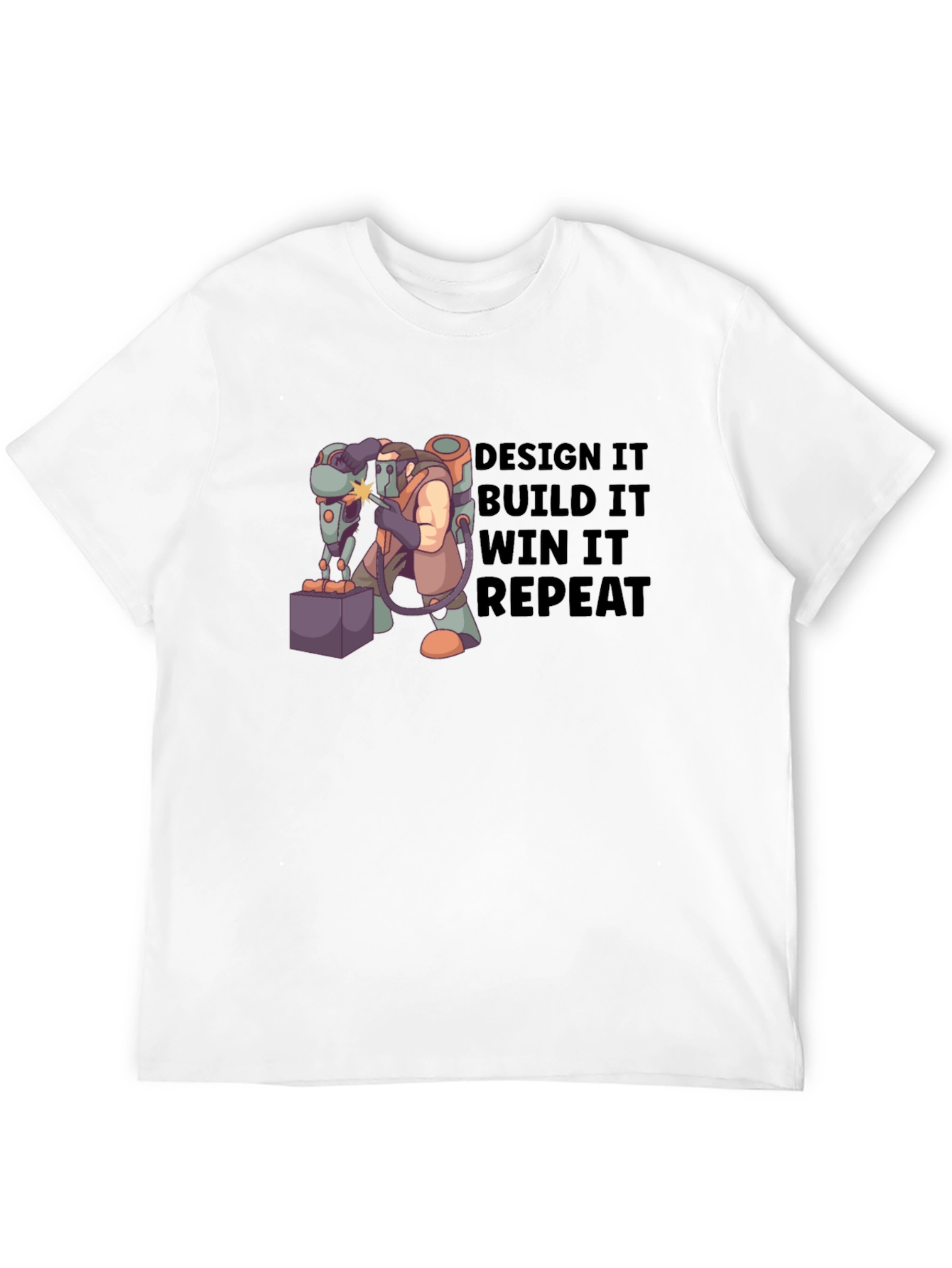 Design Build Win Repeat T-Shirt