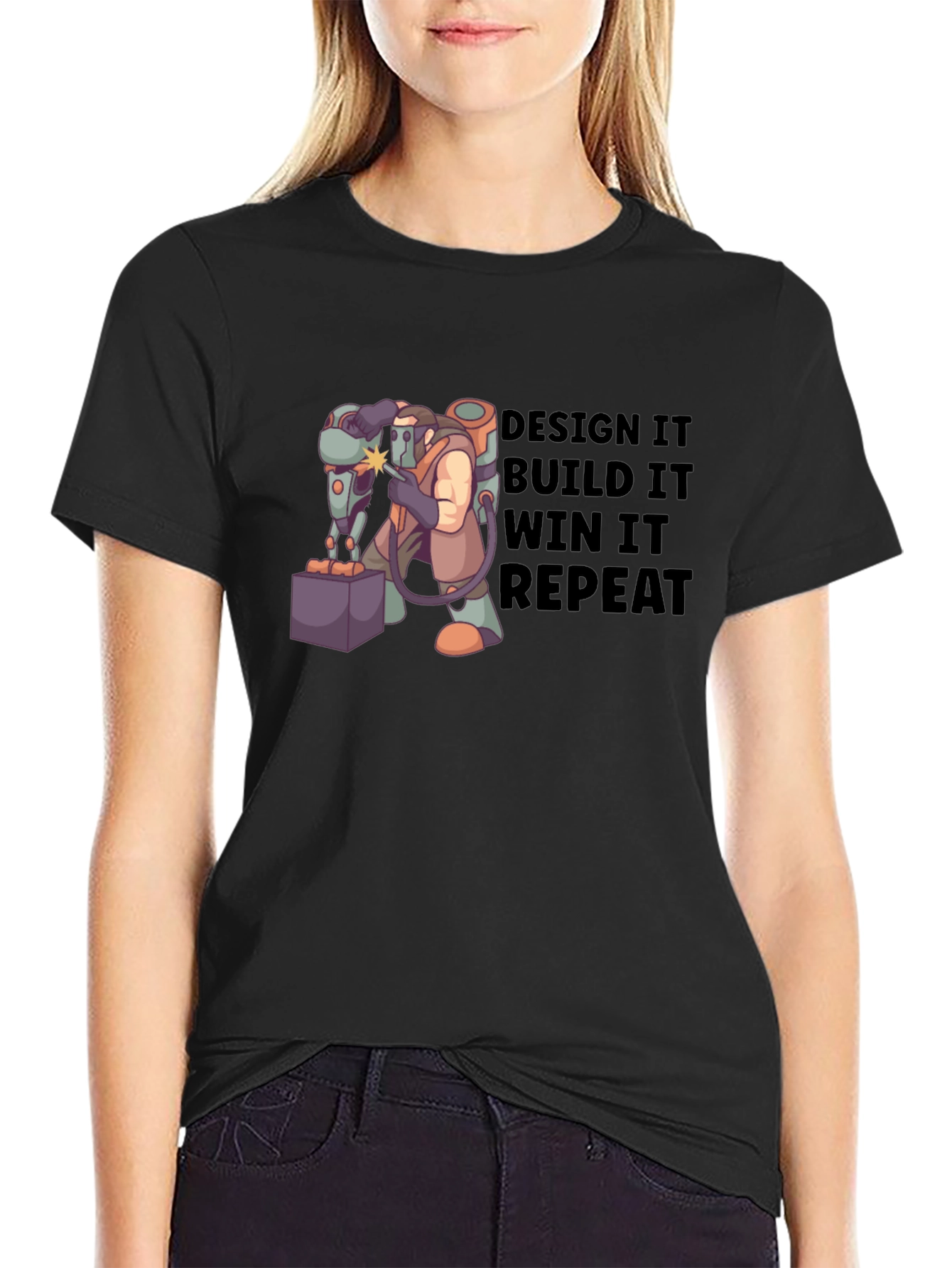 Design Build Win Repeat T-Shirt