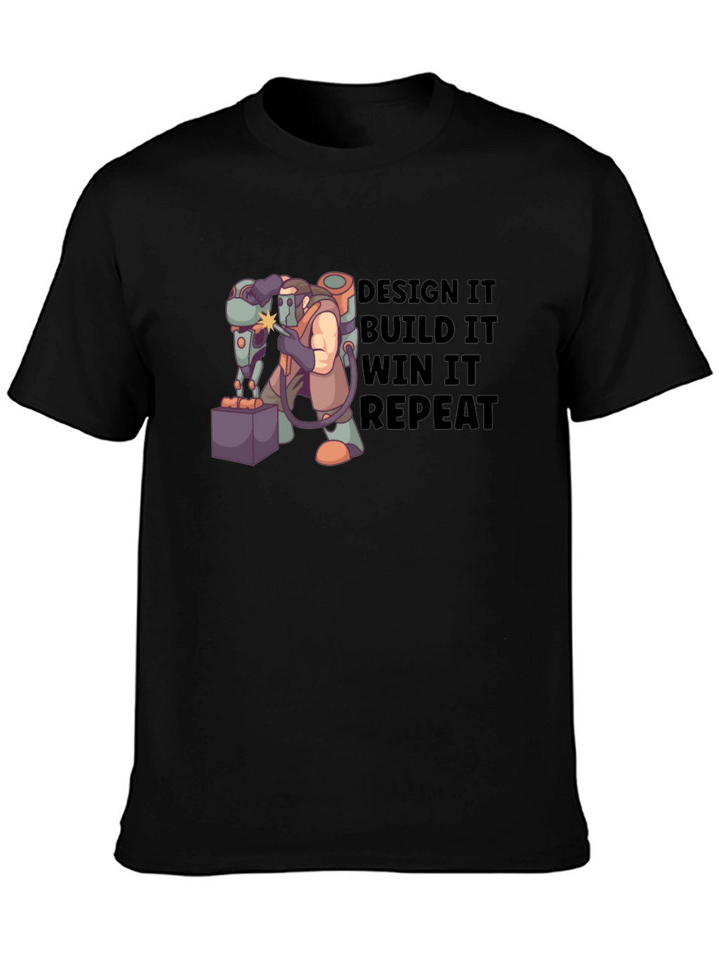 Design Build Win Repeat T-Shirt