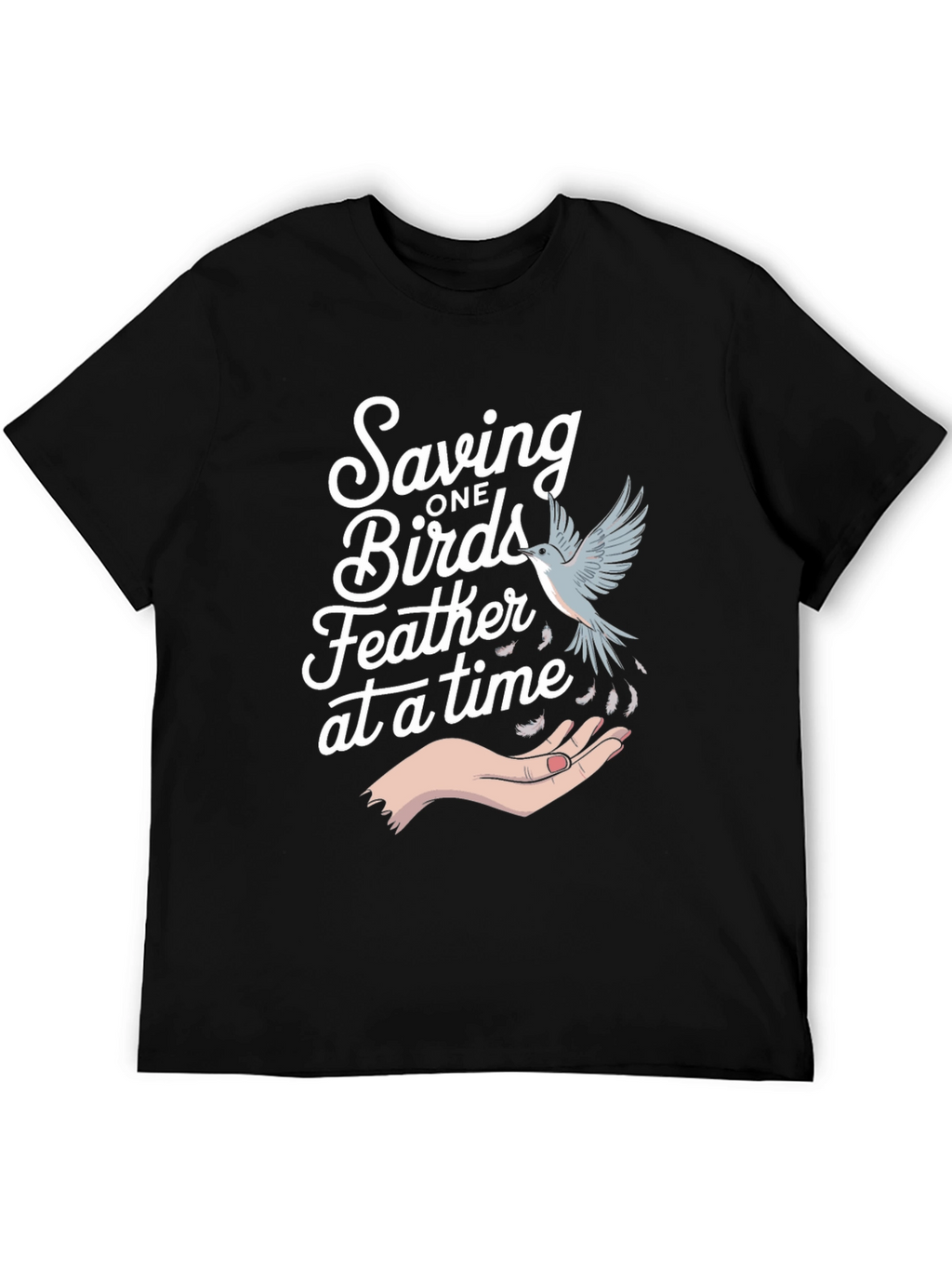 Saving Birds Graphic Tee - Eco-Friendly Bird Lover T-Shirt