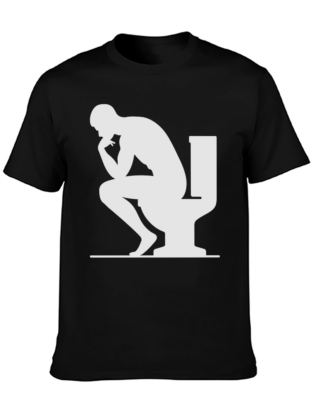 The Thinker on Toilet T-Shirt - Funny Graphic Tee