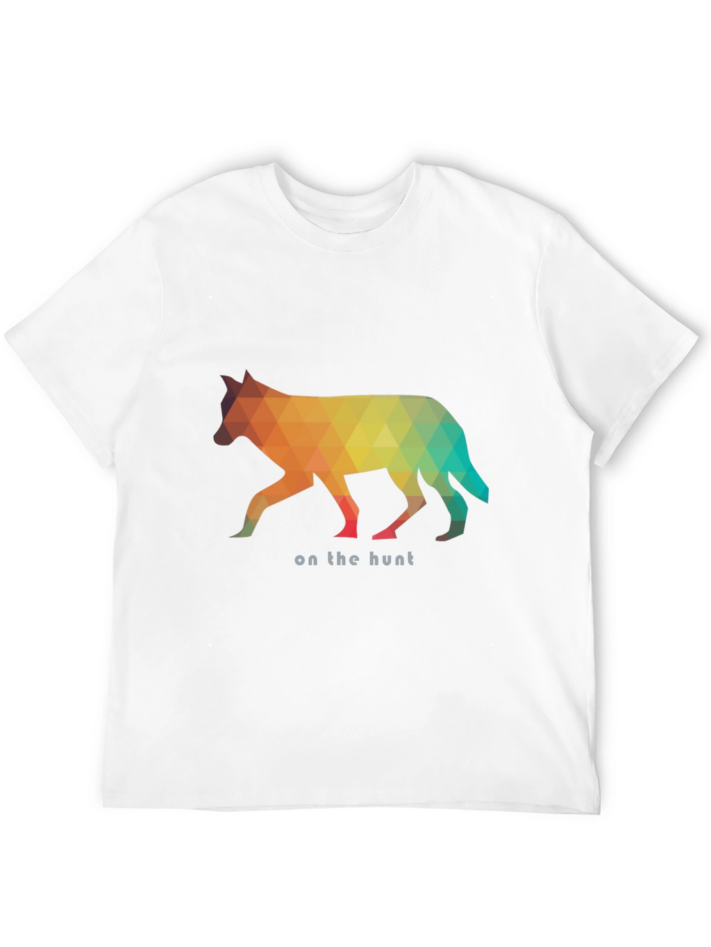 Geometric Wolf Graphic Tee - On the Hunt