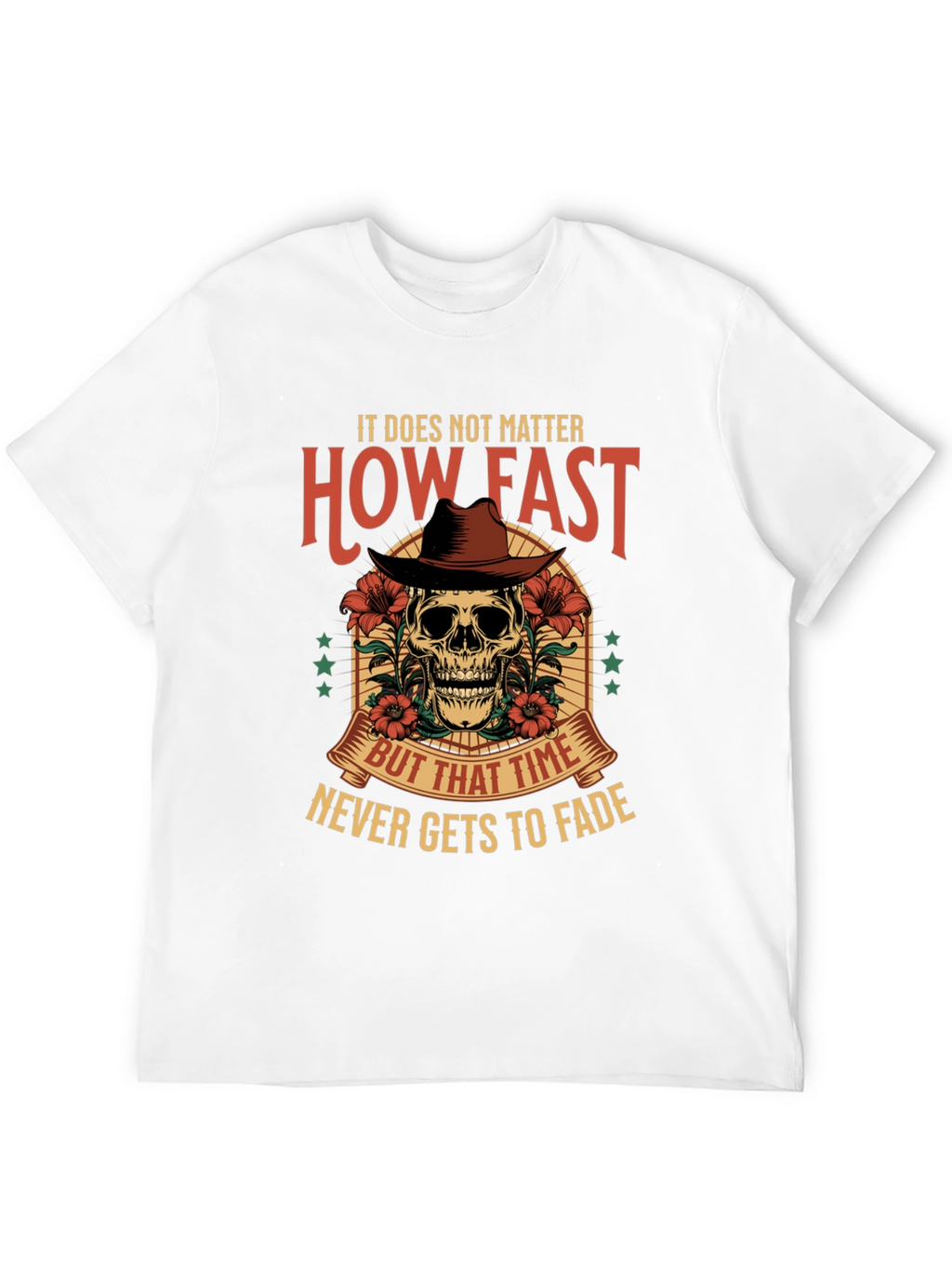 Skull Cowboy Graphic Tee - Time Never Fades