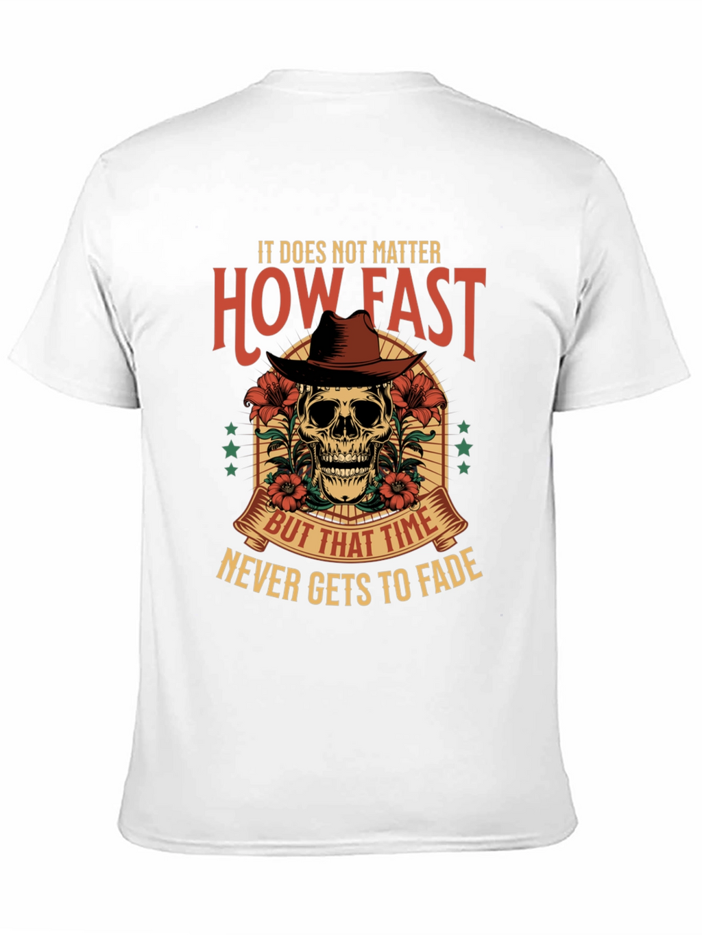 Skull Cowboy Graphic Tee - Time Never Fades