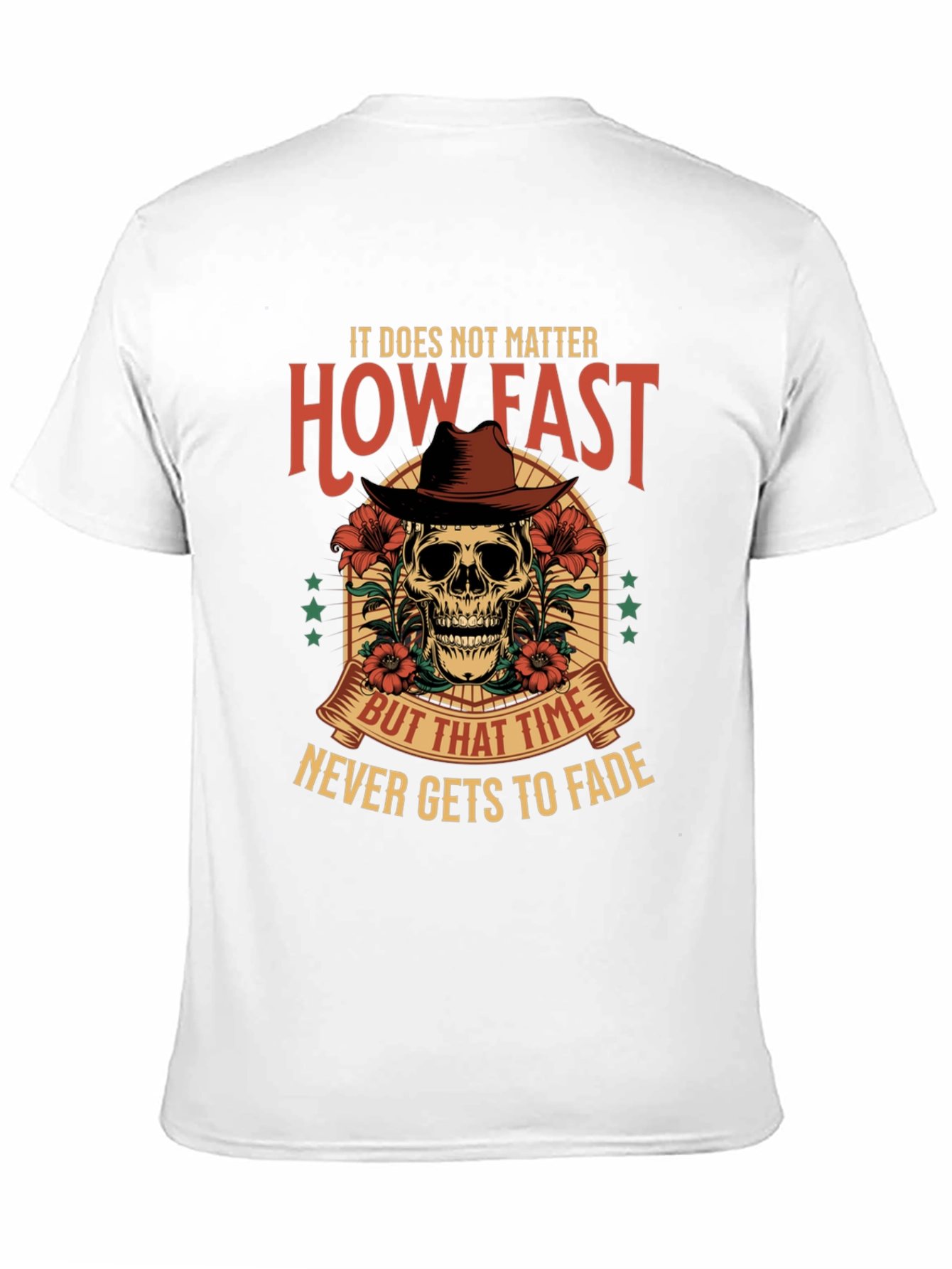 Skull Cowboy Graphic Tee - Time Never Fades